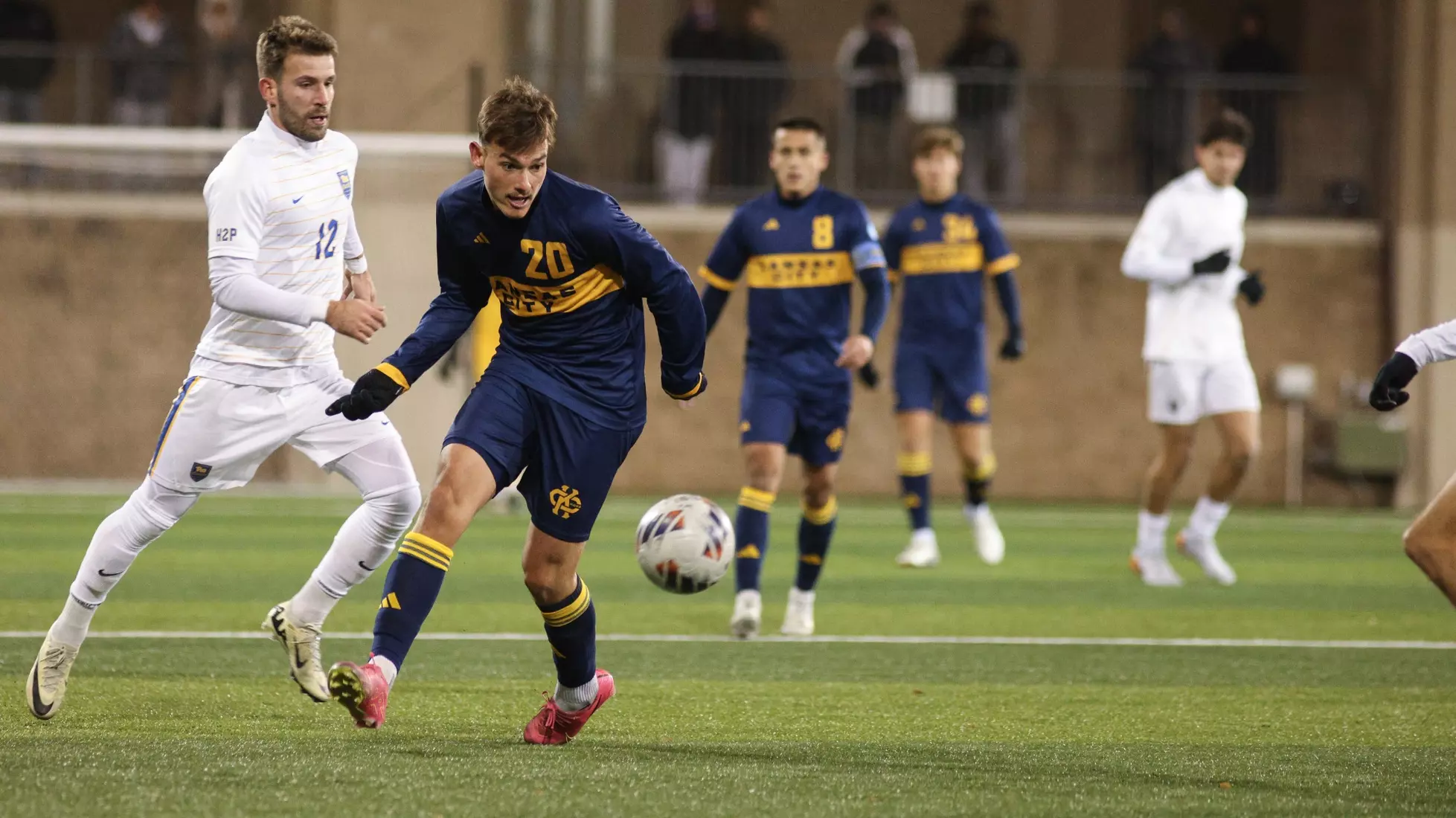 Kansas City Men's Soccer fell to No. 2 Pitt in the 93rd minute of the third round of the NCAA tournament. The Roos found the back of the net twice and forced the game to overtime with a corner kick goal, headed in by Guille Munoz in the 74th minute.