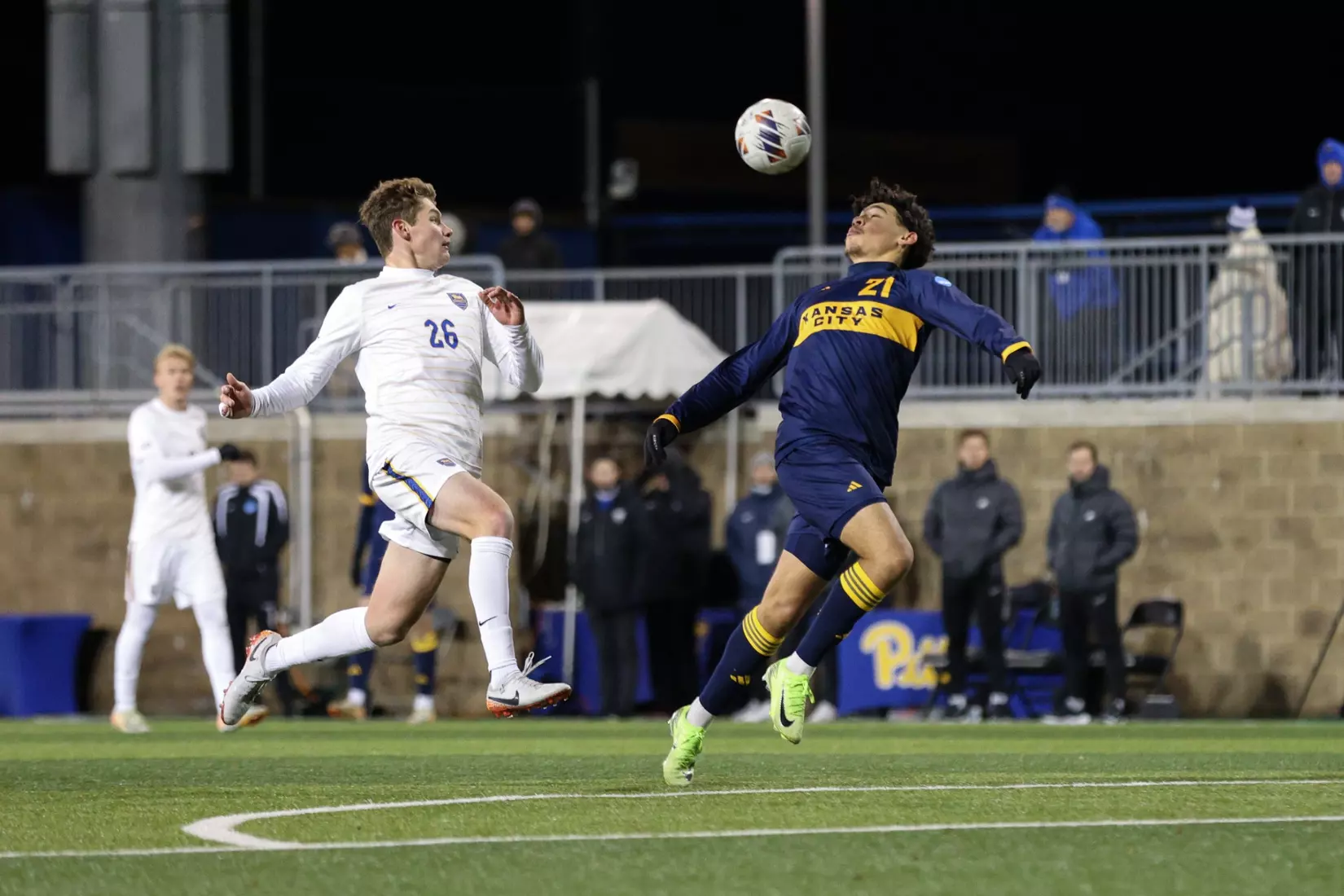 Kansas City Men's Soccer fell to No. 2 Pitt in the 93rd minute of the third round of the NCAA tournament. The Roos found the back of the net twice and forced the game to overtime with a corner kick goal, headed in by Guille Munoz in the 74th minute.