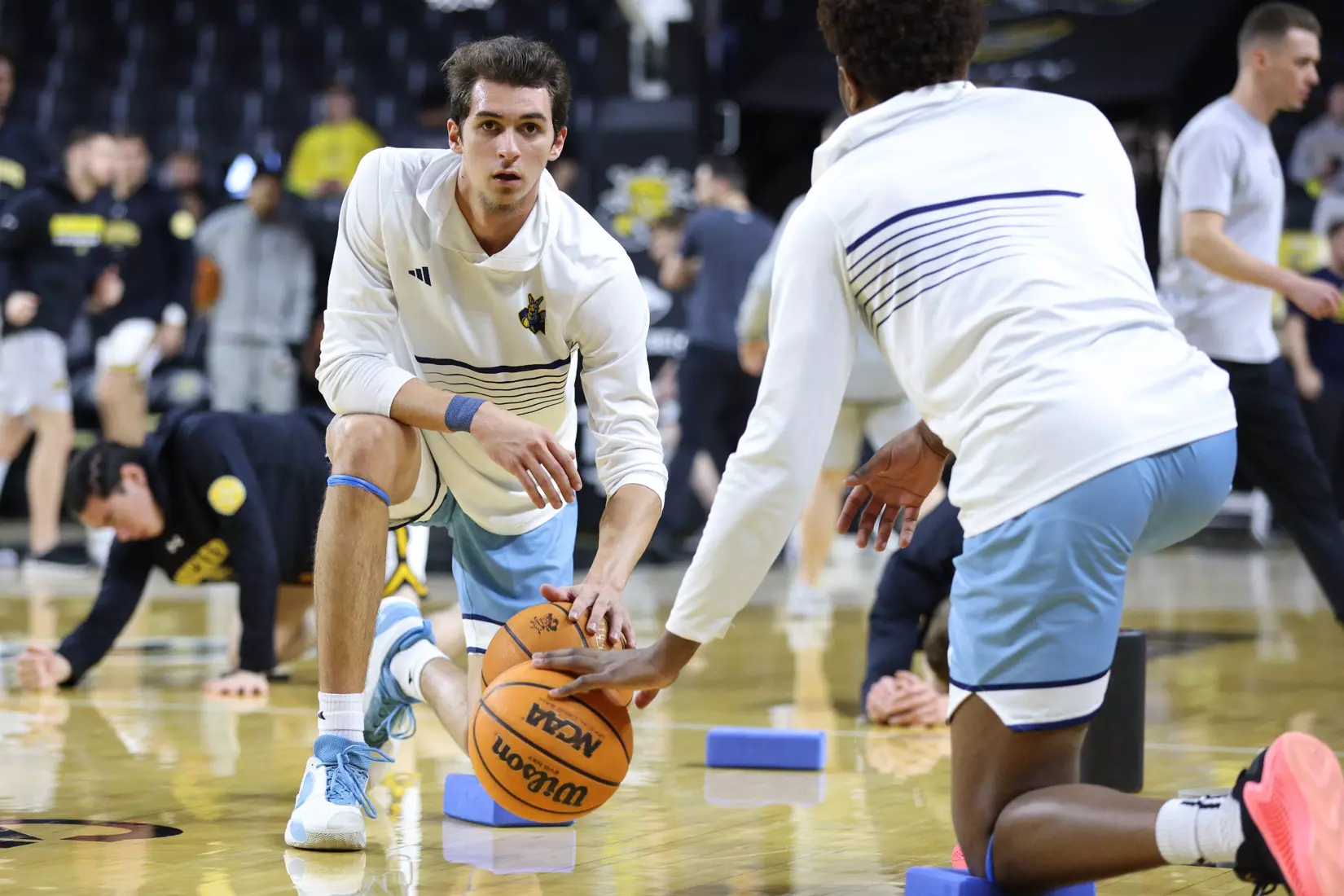 Kansas City Men's Basketball defeated Wichita State 74-64 in Wichita. The Roos were led by Babacar Diallo and Jamar Brown who combined for 35 points and scored 18 and 17 respectively.
