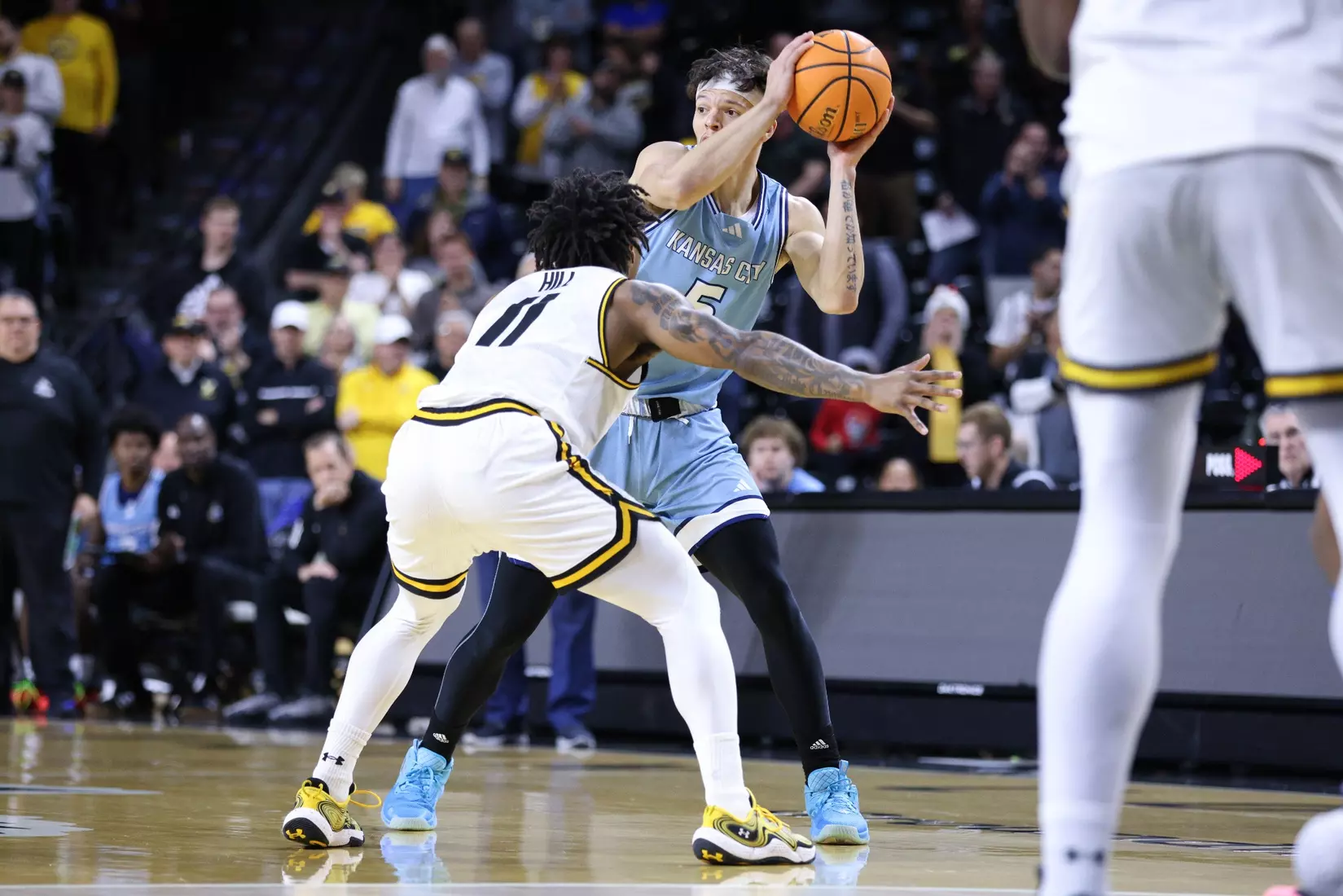 Kansas City Men's Basketball defeated Wichita State 74-64 in Wichita. The Roos were led by Babacar Diallo and Jamar Brown who combined for 35 points and scored 18 and 17 respectively.