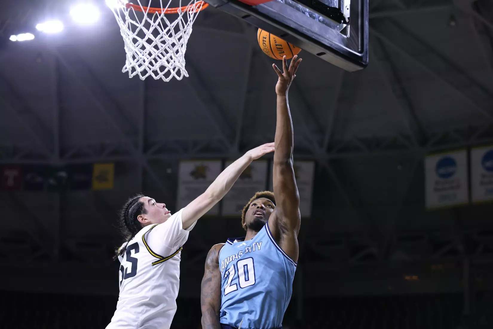 Kansas City Men's Basketball defeated Wichita State 74-64 in Wichita. The Roos were led by Babacar Diallo and Jamar Brown who combined for 35 points and scored 18 and 17 respectively.