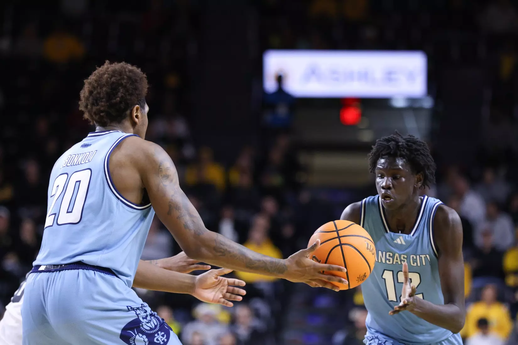 Kansas City Men's Basketball defeated Wichita State 74-64 in Wichita. The Roos were led by Babacar Diallo and Jamar Brown who combined for 35 points and scored 18 and 17 respectively.