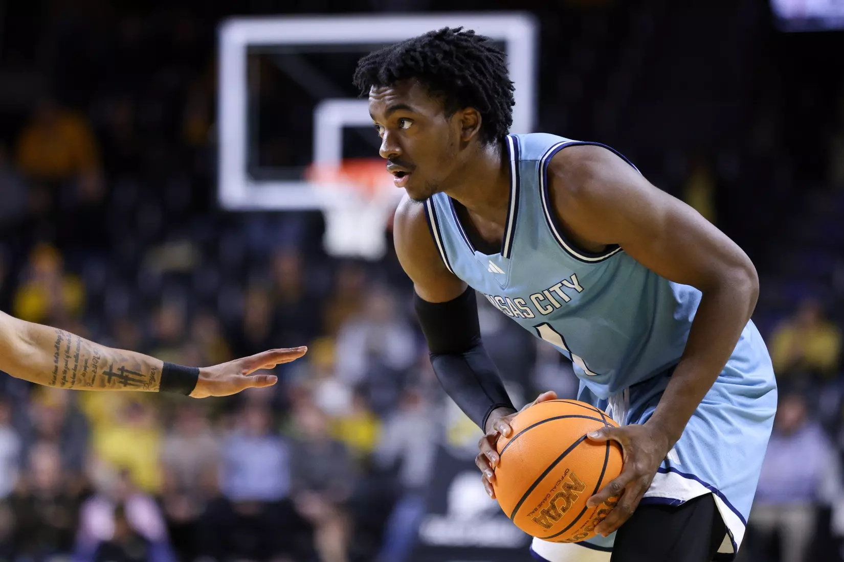 Kansas City Men's Basketball defeated Wichita State 74-64 in Wichita. The Roos were led by Babacar Diallo and Jamar Brown who combined for 35 points and scored 18 and 17 respectively.