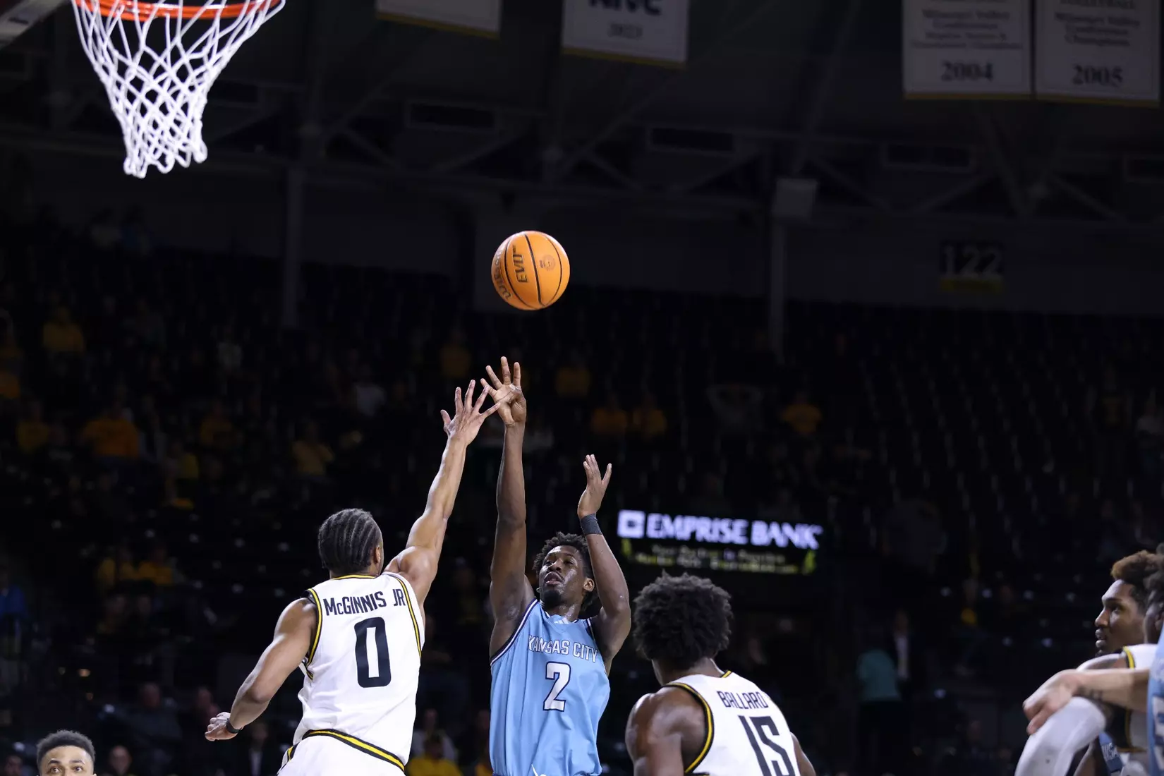 Kansas City Men's Basketball defeated Wichita State 74-64 in Wichita. The Roos were led by Babacar Diallo and Jamar Brown who combined for 35 points and scored 18 and 17 respectively.
