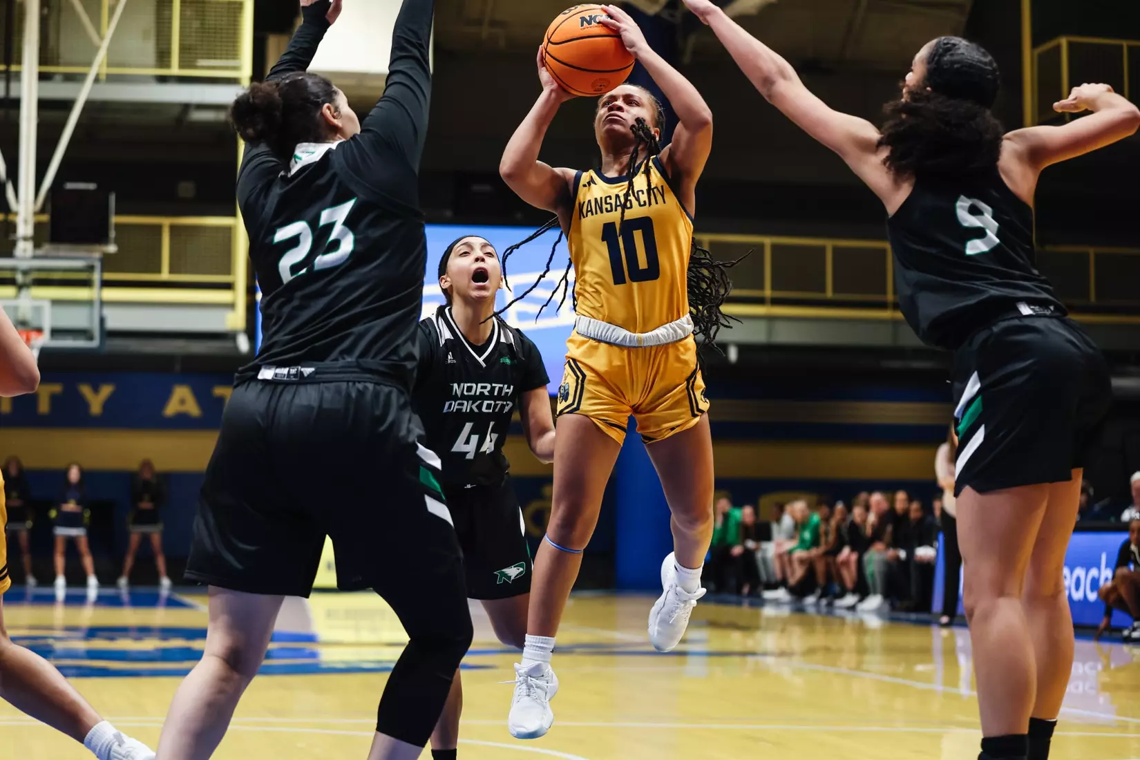 Kansas City Women's Basketball jumped out early and never looked back in an 86-71 win over North Dakota on Feb 10, 2024.