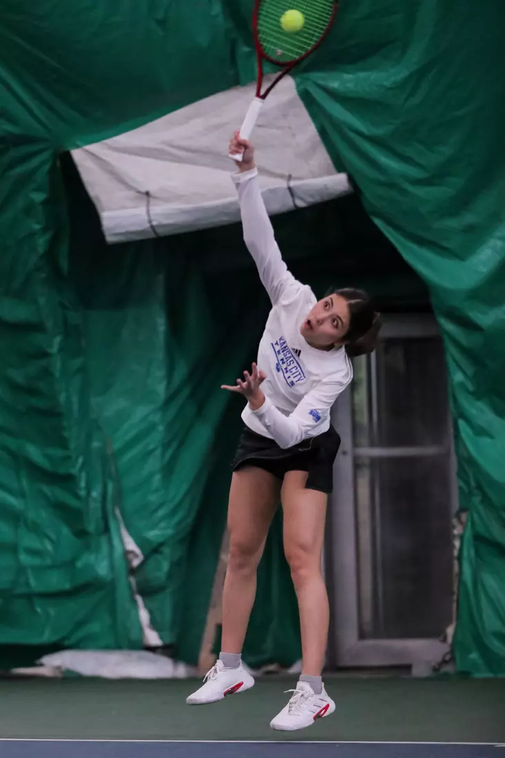 Kansas City Women's Tennis opened up the 2024 Spring Season with a convincing 7-0 win over St. Mary on Jan. 27, 2024.