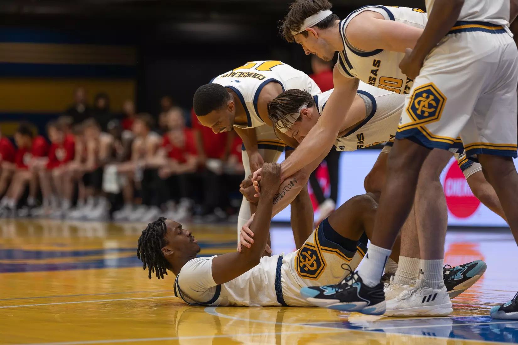 Kansas City Men’s Basketball used a career-high 21 points from Jayson Petty to blow past South Dakota, 81-57, on Jan. 27, 2024.