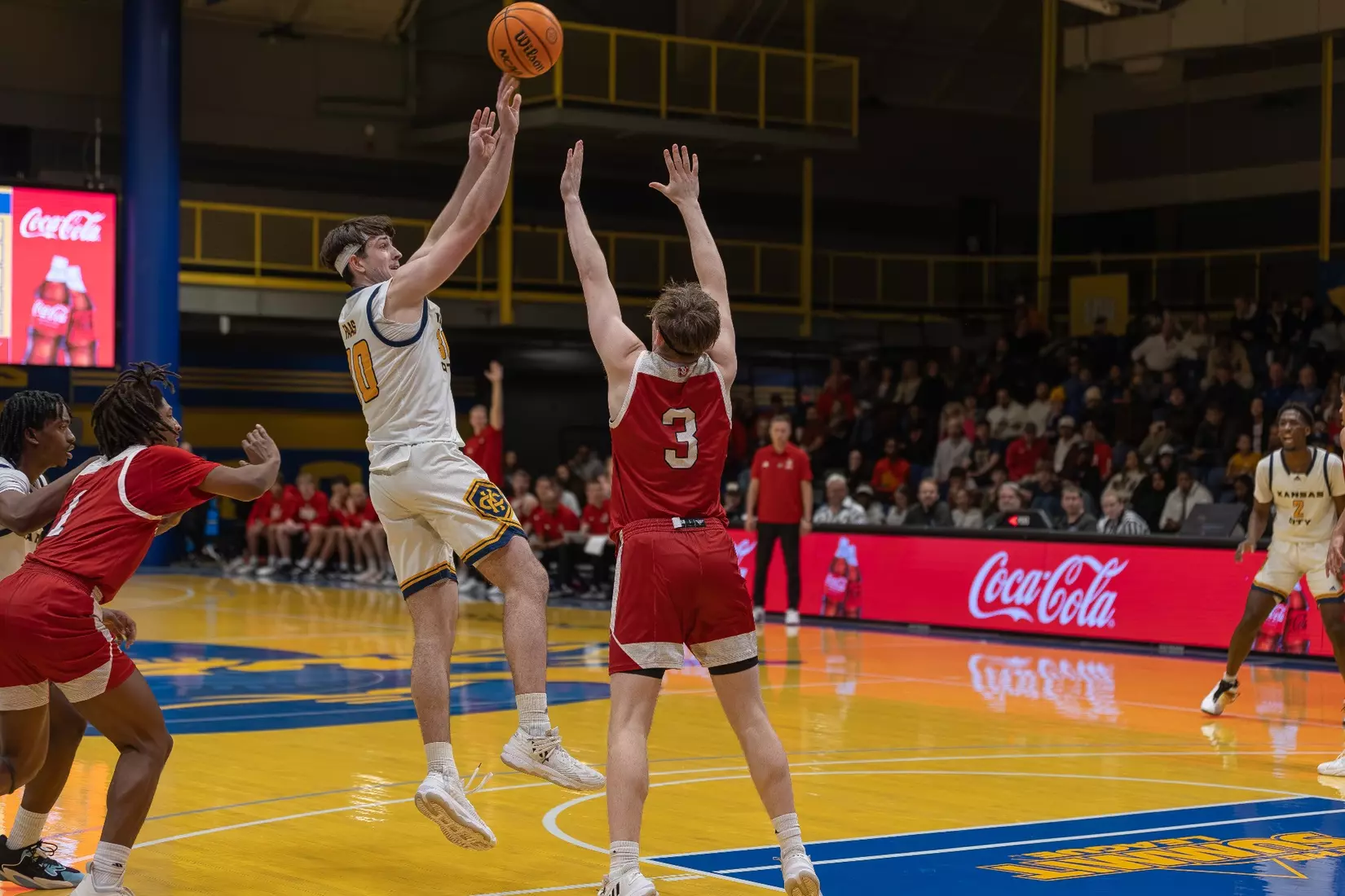 Kansas City Men’s Basketball used a career-high 21 points from Jayson Petty to blow past South Dakota, 81-57, on Jan. 27, 2024.