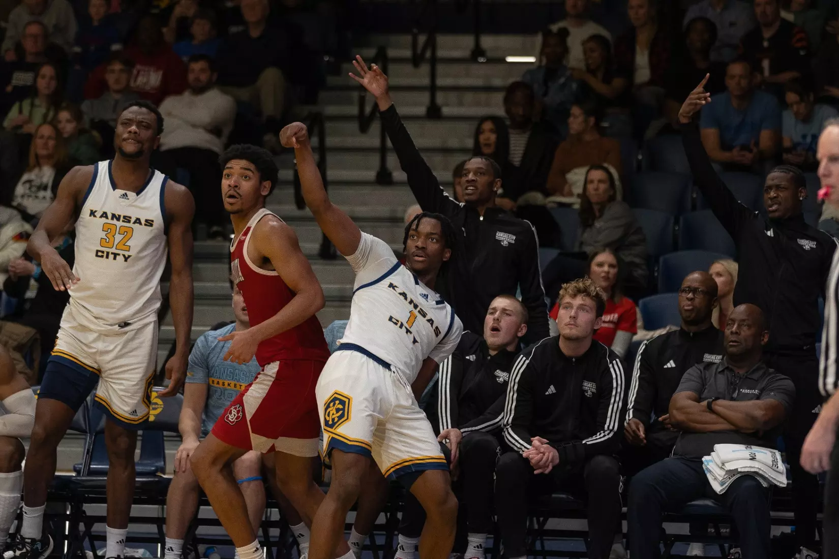 Kansas City Men’s Basketball used a career-high 21 points from Jayson Petty to blow past South Dakota, 81-57, on Jan. 27, 2024.