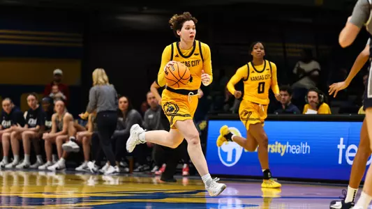 Kansas City Women's Basketball dropped a decision to Oral Roberts, 94-56 on Mar. 2, 2024. Prior to the game, Ifunanya Nwachukwu, Dominique Phillips and Jocelyn Ewell were honored during Senior Day festivities.