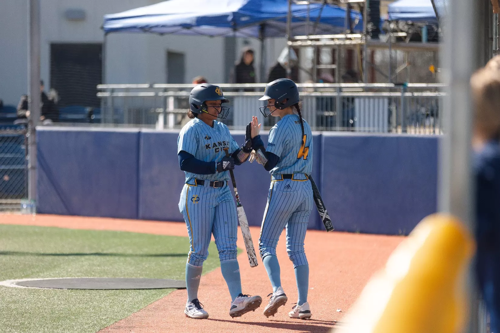 Kansas City Softball used a complete game from Katie Noble to run past Iowa State, 7-3, on March 20, 2024.