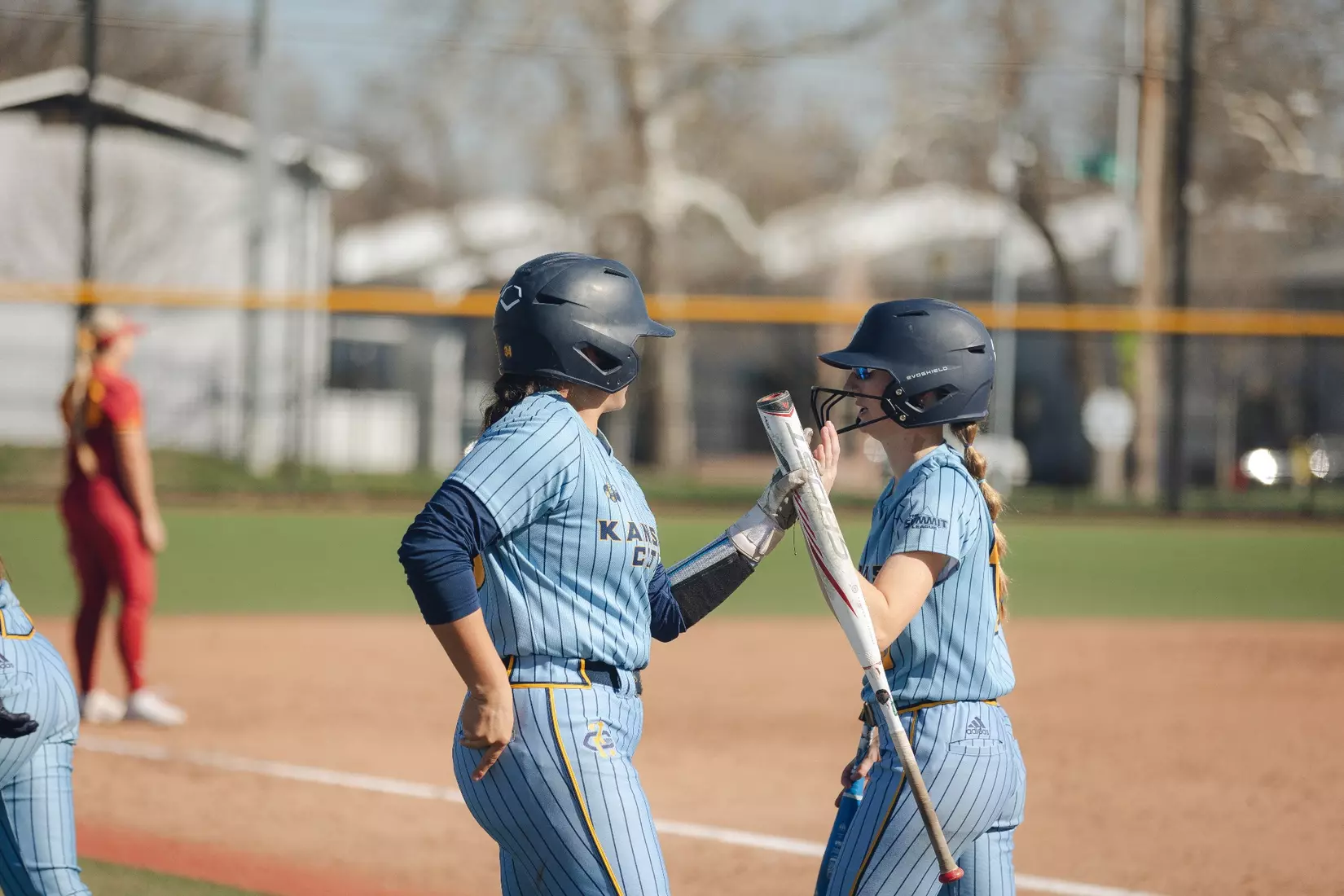 Kansas City Softball used a complete game from Katie Noble to run past Iowa State, 7-3, on March 20, 2024.