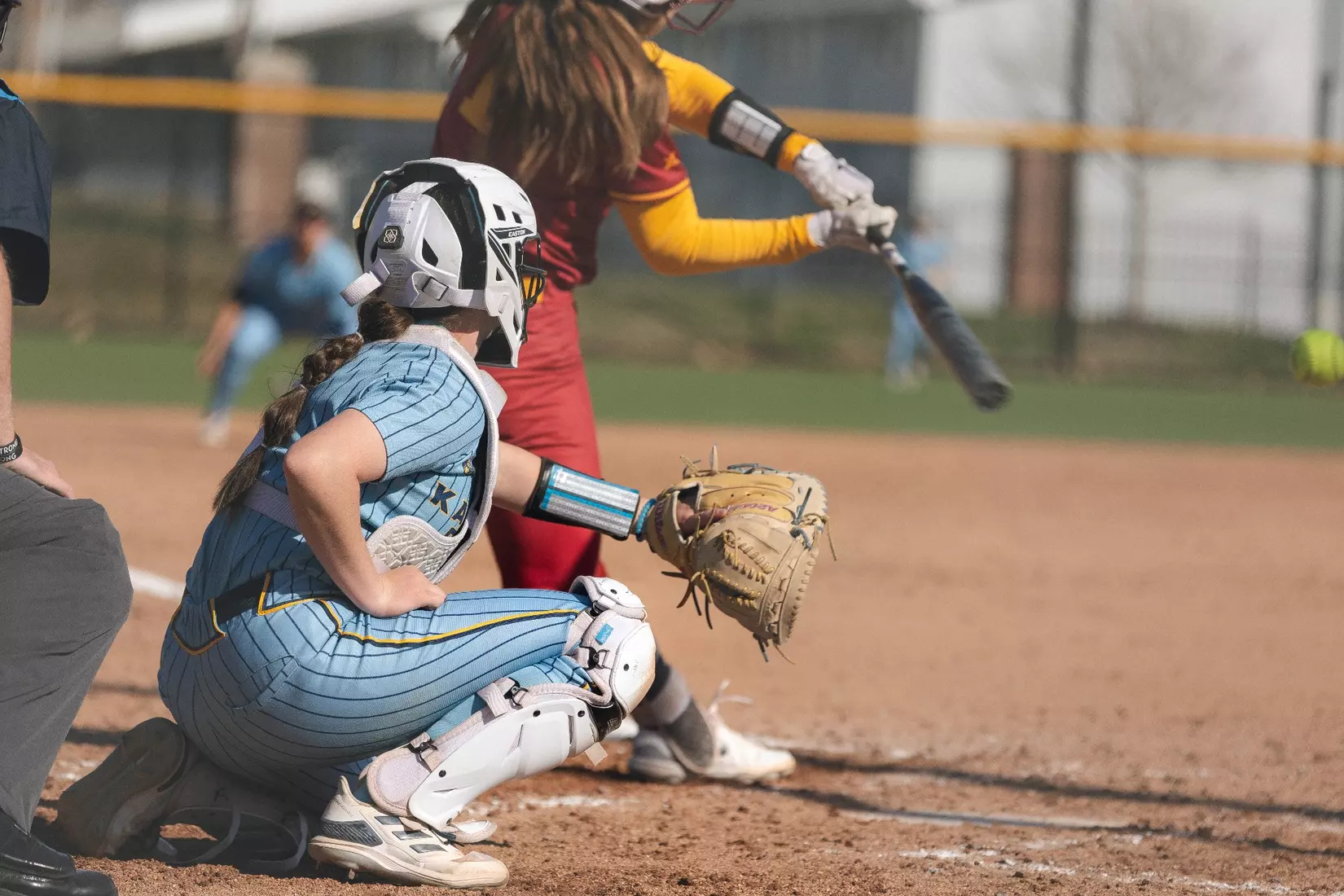 Kansas City Softball used a complete game from Katie Noble to run past Iowa State, 7-3, on March 20, 2024.