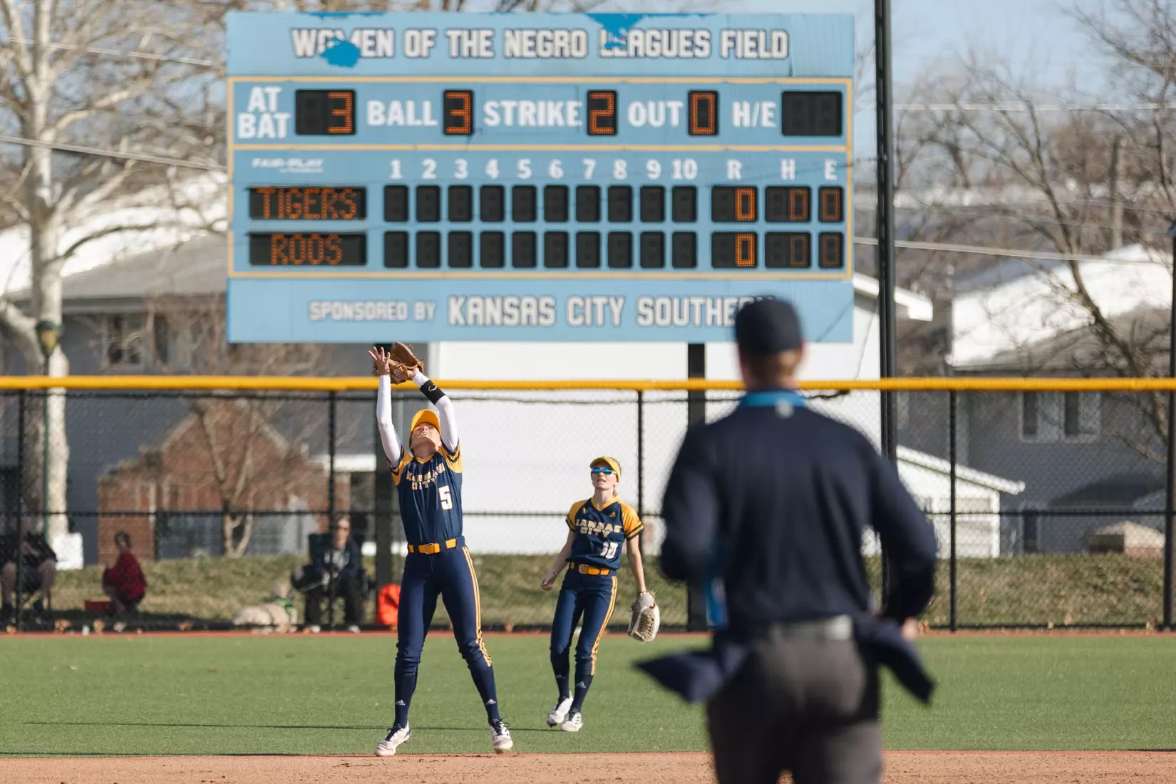 Kansas City Softball fell to nationally-ranked Missouri in the Roos' 2024 home opener on Mar. 6.