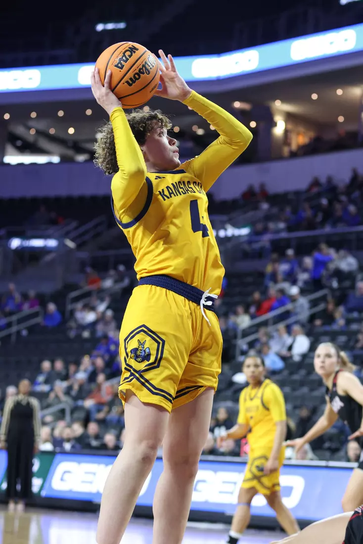 Kansas City Women's Basketball falls to No. 9 Omaha, 61-55, in the first round of the Summit League Conference Tournament.