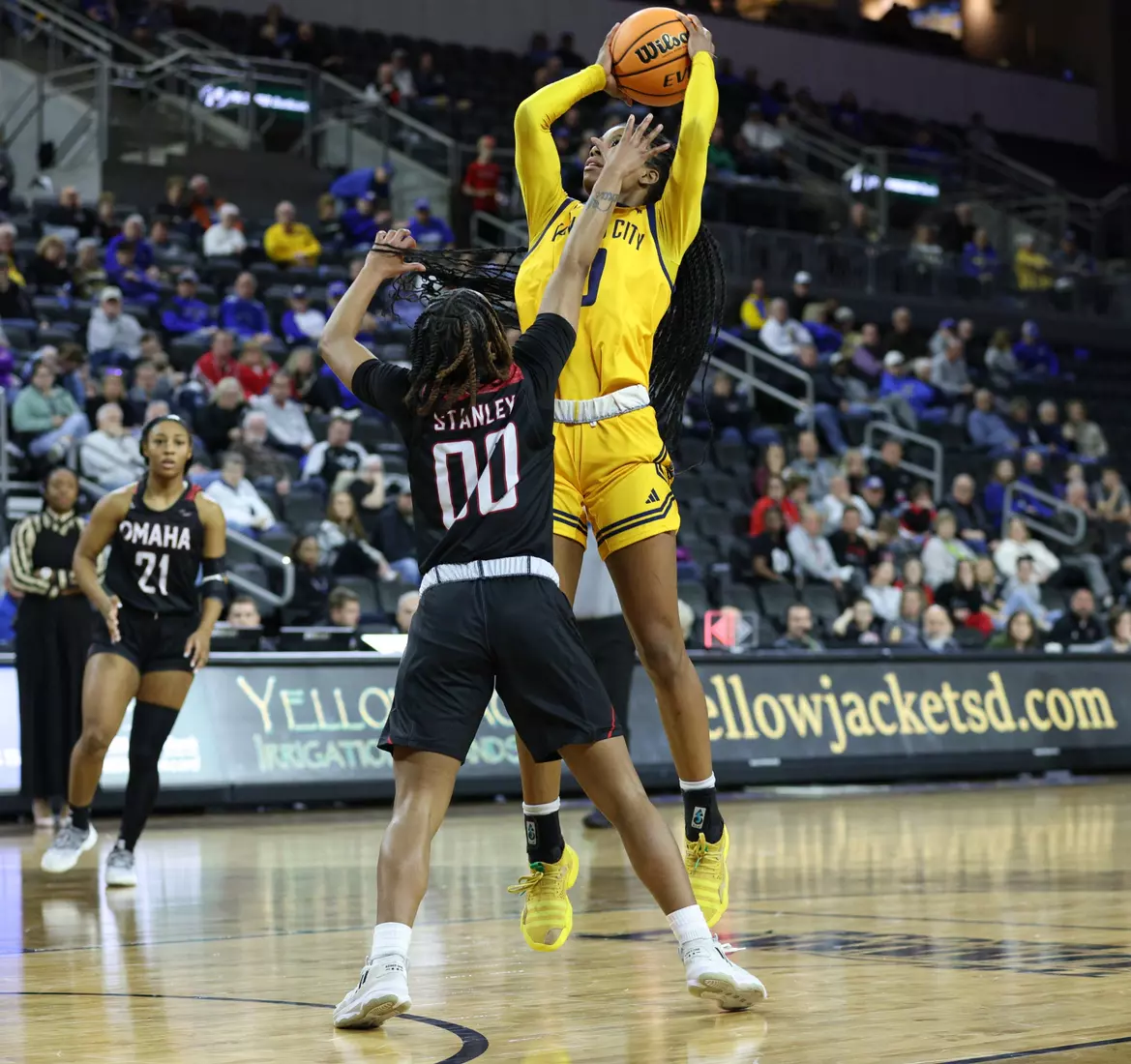 Kansas City Women's Basketball falls to No. 9 Omaha, 61-55, in the first round of the Summit League Conference Tournament.