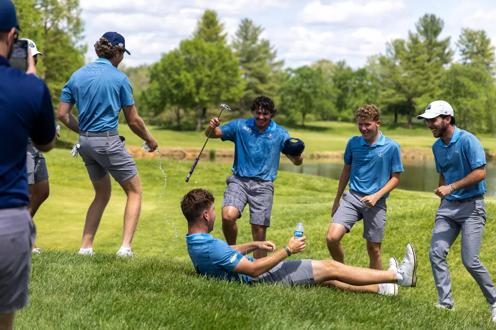Kansas City Men's Golf repeated as Summit League Champions on April 30, 2024, behind a Championship MVP performance from Mesa Falleur and All-Championship showings from Lucas Dutartre and Max Cooper.