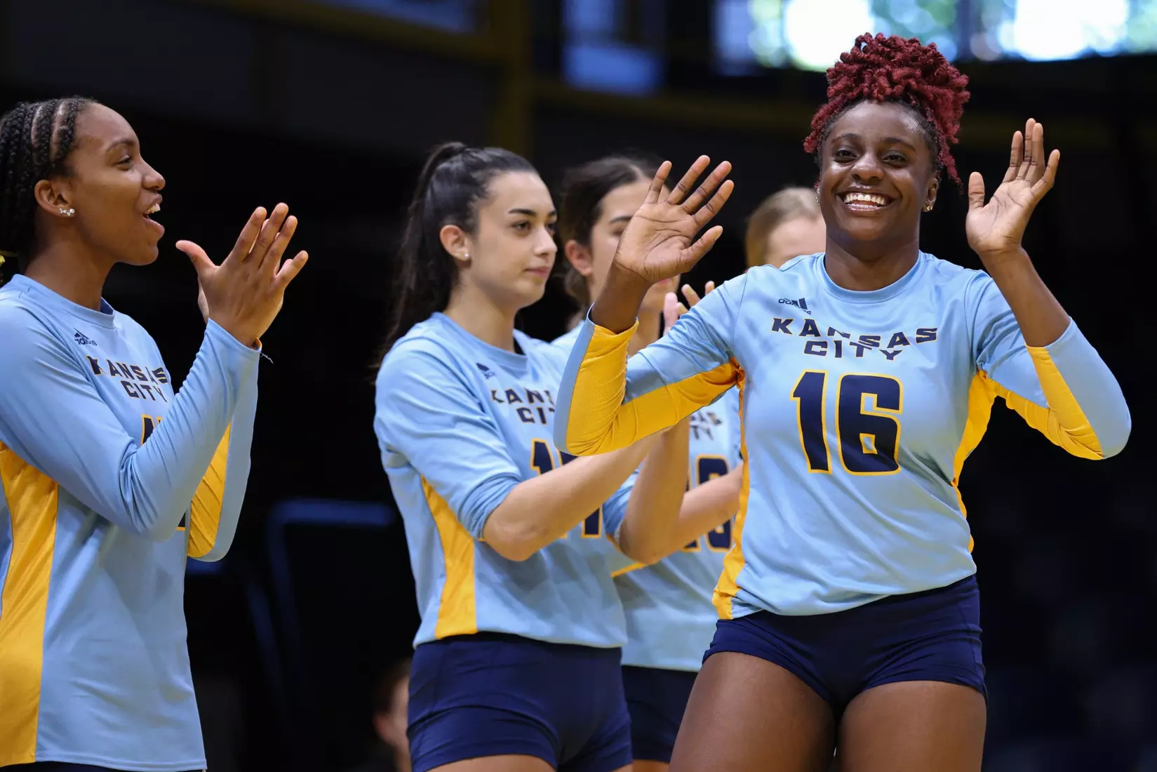 Kansas City Volleyball fell to Lindenwood in three sets, 25-14, 26-24, 25-21, in its first game of the Kangaroo Klassic. Kaia Dunford led the team in kills with seven.