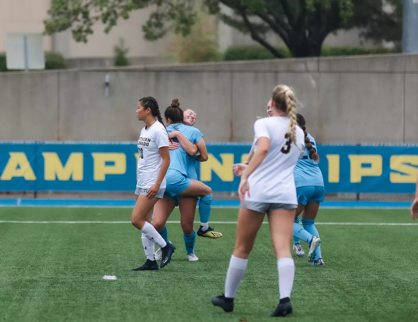 Kansas City Women's Soccer secured their sixth win of the season with a 4-1 victory over Northern Colorado. Goals came from Stedman, two from Benassi, and Page, sealing another strong performance for the Roos.