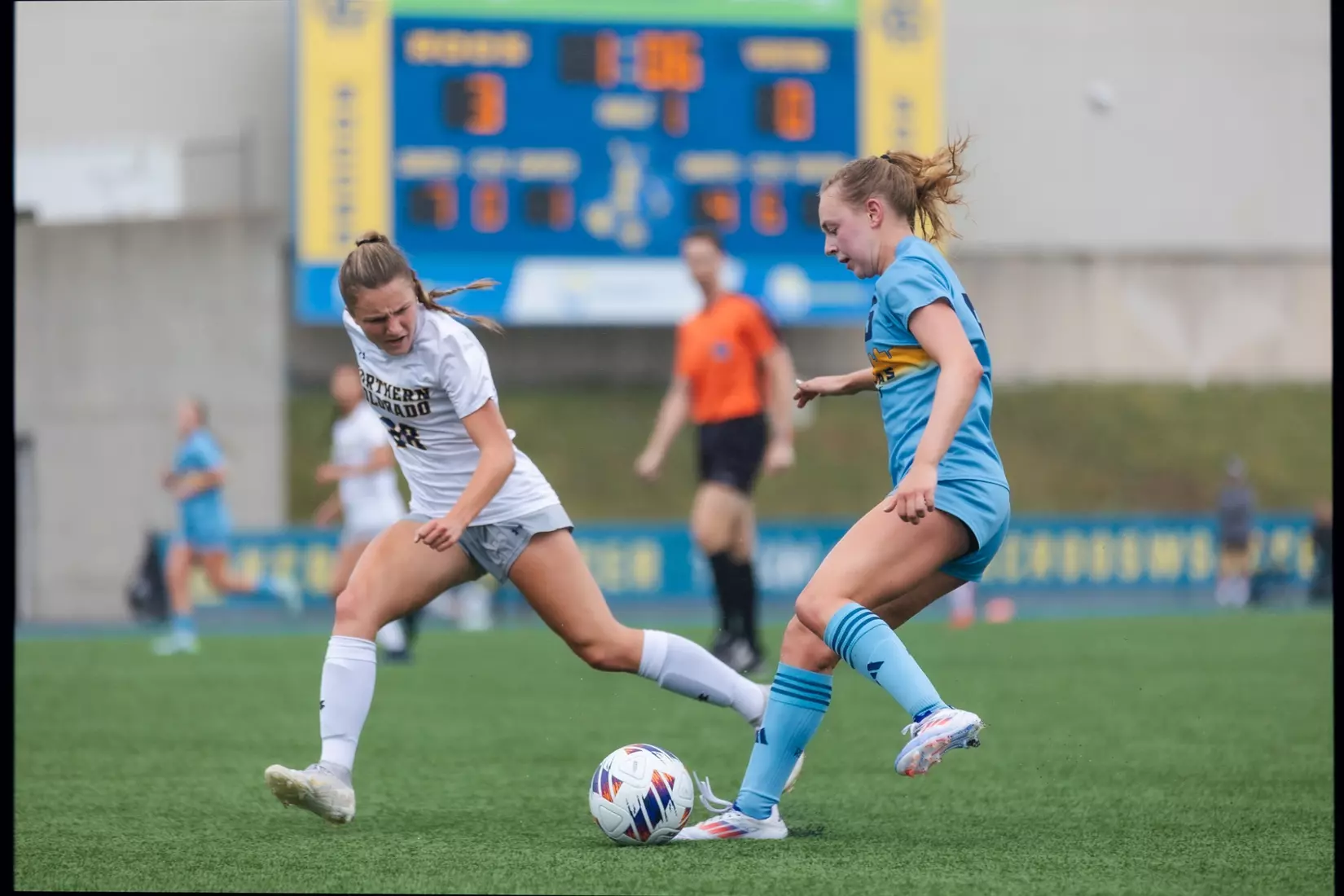 Kansas City Women's Soccer secured their sixth win of the season with a 4-1 victory over Northern Colorado. Goals came from Stedman, two from Benassi, and Page, sealing another strong performance for the Roos.