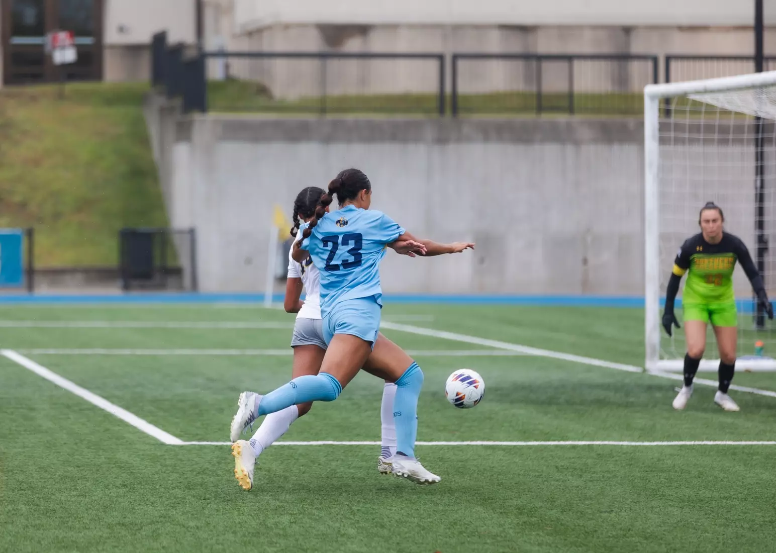 Kansas City Women's Soccer secured their sixth win of the season with a 4-1 victory over Northern Colorado. Goals came from Stedman, two from Benassi, and Page, sealing another strong performance for the Roos.