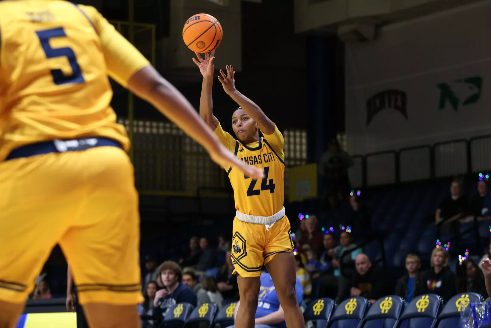Kansas City Women's Basketball fell to North Dakota 60-63 in its home opener. Alayna Contreras led the Roos from the field with 16 points.