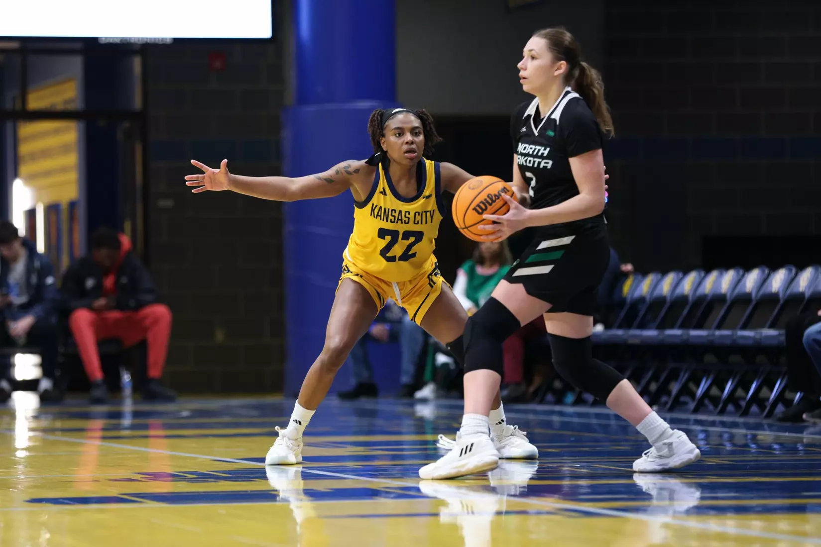 Kansas City Women's Basketball fell to North Dakota 60-63 in its home opener. Alayna Contreras led the Roos from the field with 16 points.