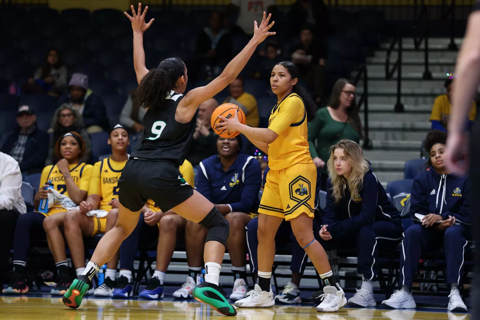Kansas City Women's Basketball fell to North Dakota 60-63 in its home opener. Alayna Contreras led the Roos from the field with 16 points.