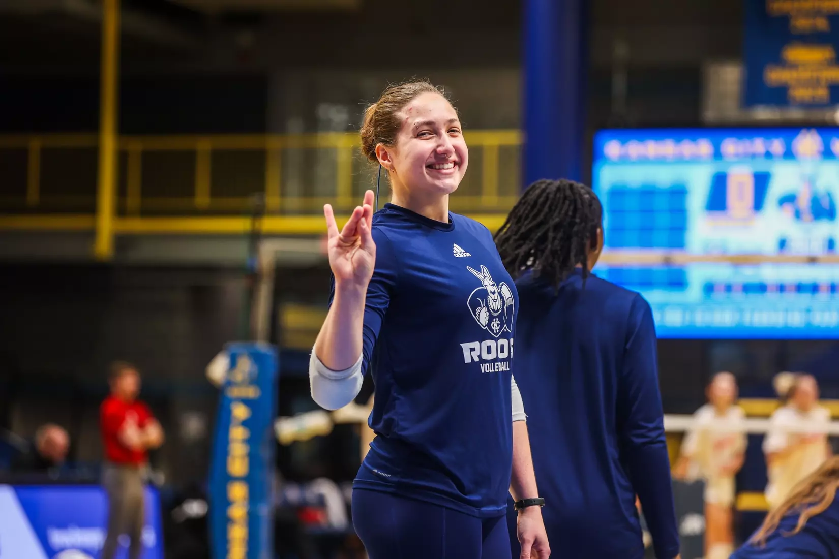 Kansas City Volleyball was unable to hold momentum after a thrilling first set, falling to South Dakota in four on Oct. 15, 2025.