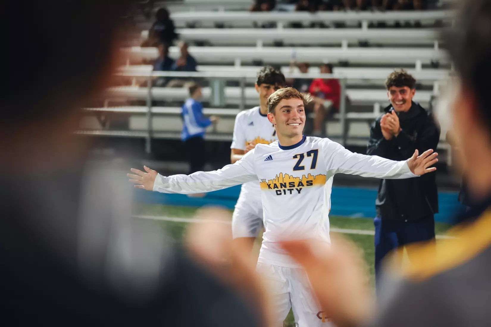 Raphael Kistmann, Timothy Ospina, and Wade Muttitt — all seniors — each scored to lead the team to a 3–1 victory over St. Thomas on October 18th, 2025.