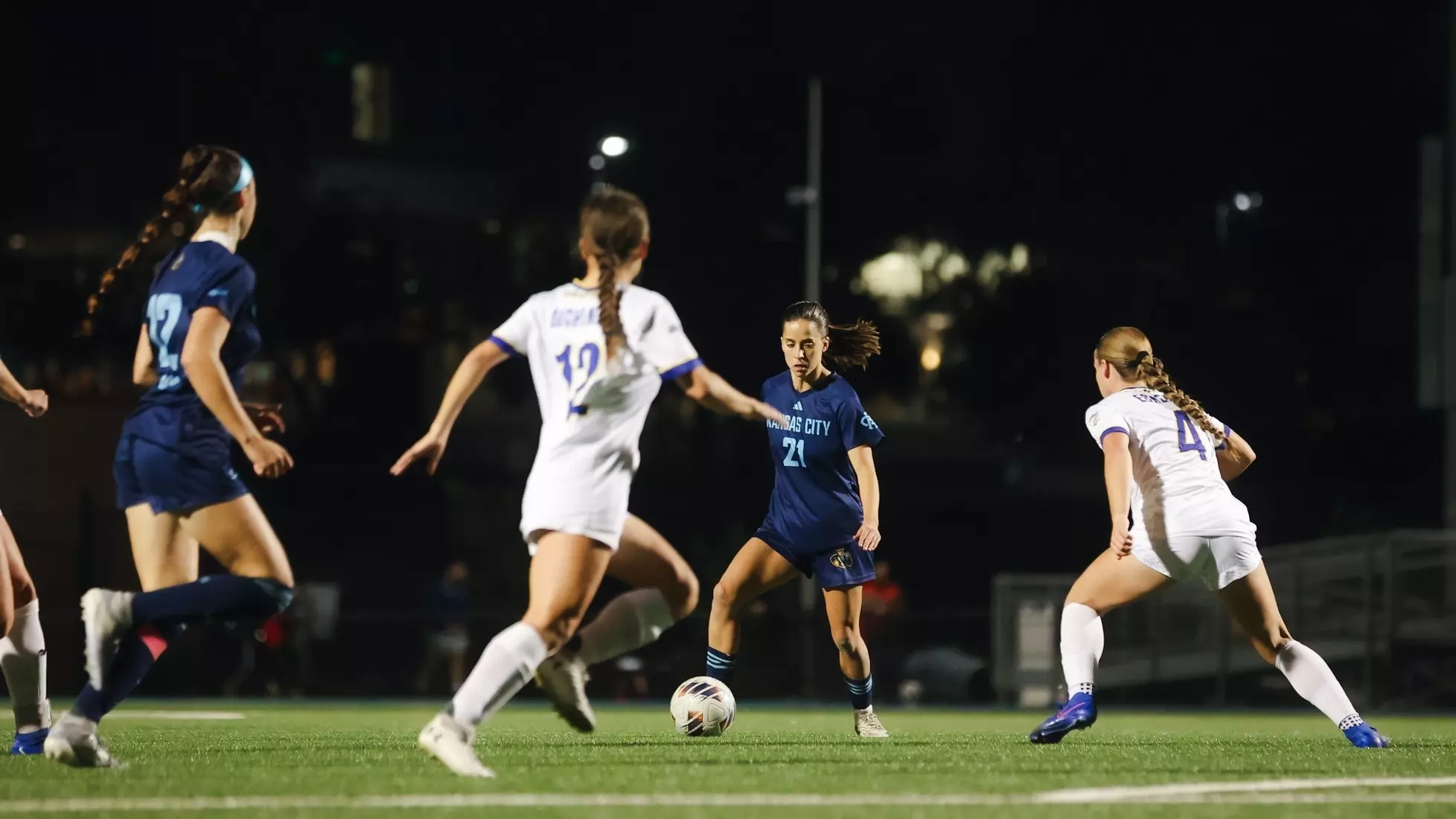 Olivia Platt netted a goal off an assist from Riley Porter as the Roos tied the Jackrabbits on October 23, 2025.
