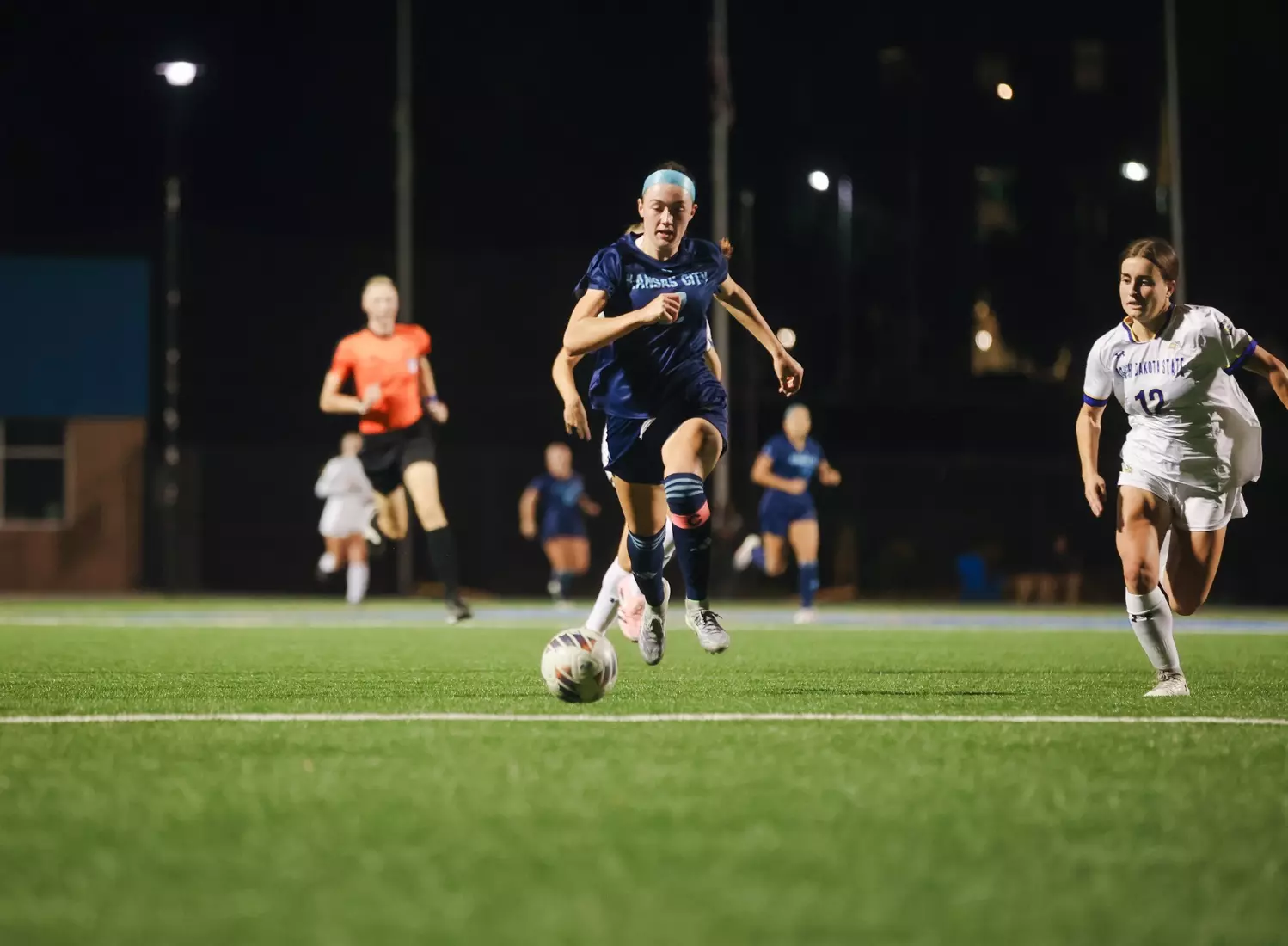 Olivia Platt netted a goal off an assist from Riley Porter as the Roos tied the Jackrabbits on October 23, 2025.