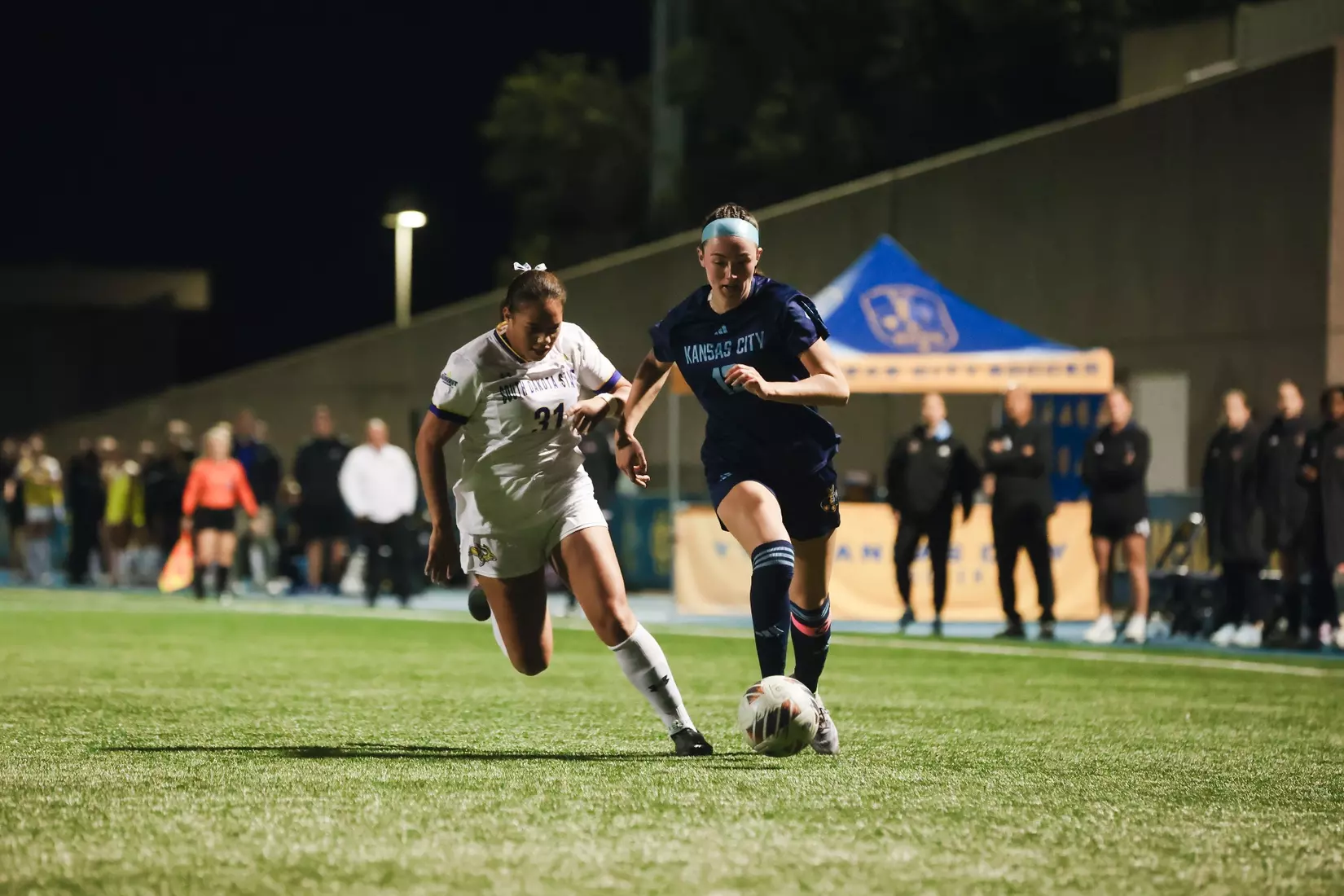 Olivia Platt netted a goal off an assist from Riley Porter as the Roos tied the Jackrabbits on October 23, 2025.