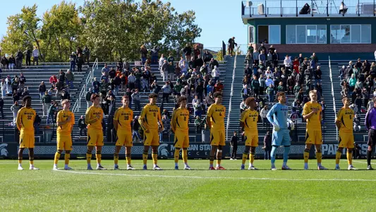 Men's Soccer Starting Lineup vs. Michigan State