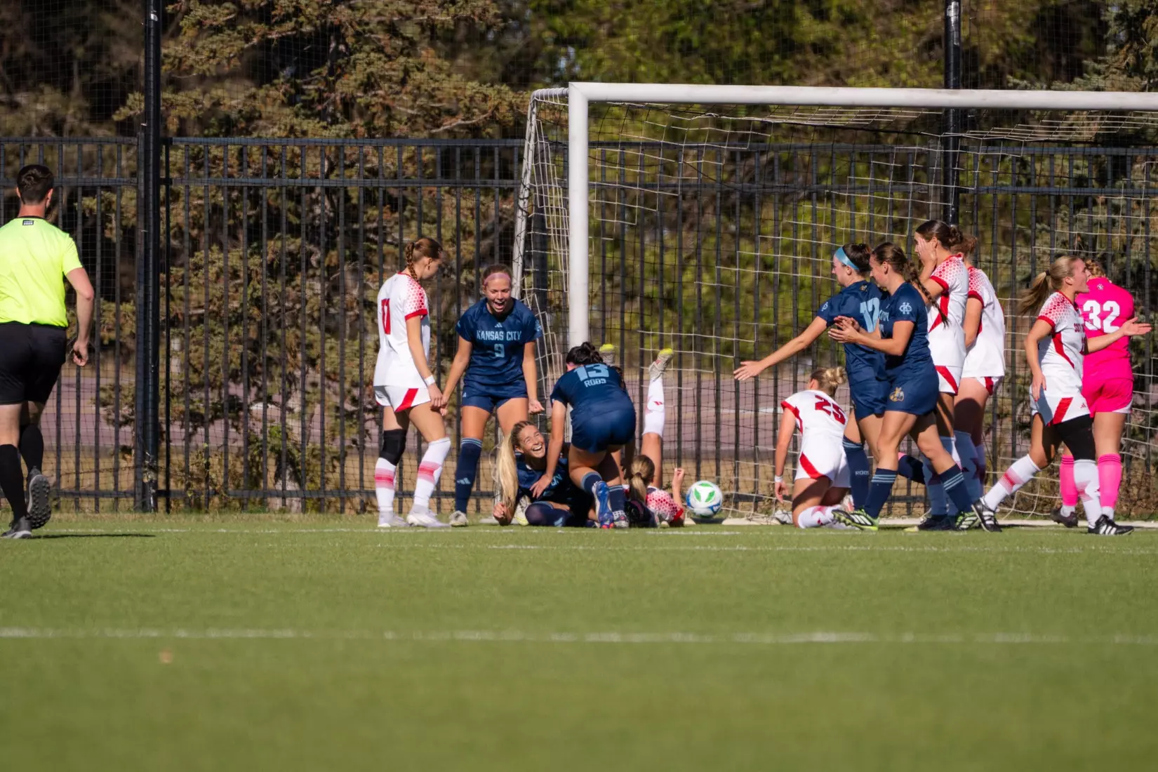 Kansas City Women's Soccer took down fourth-seeded South Dakota, 1-0 on Nov. 2, 2025. The Roos used a 16th minute goal from Olivia Platt and a clean sheet from Anika Patton to move on to the Summit League Semifinals for the first time in program history.