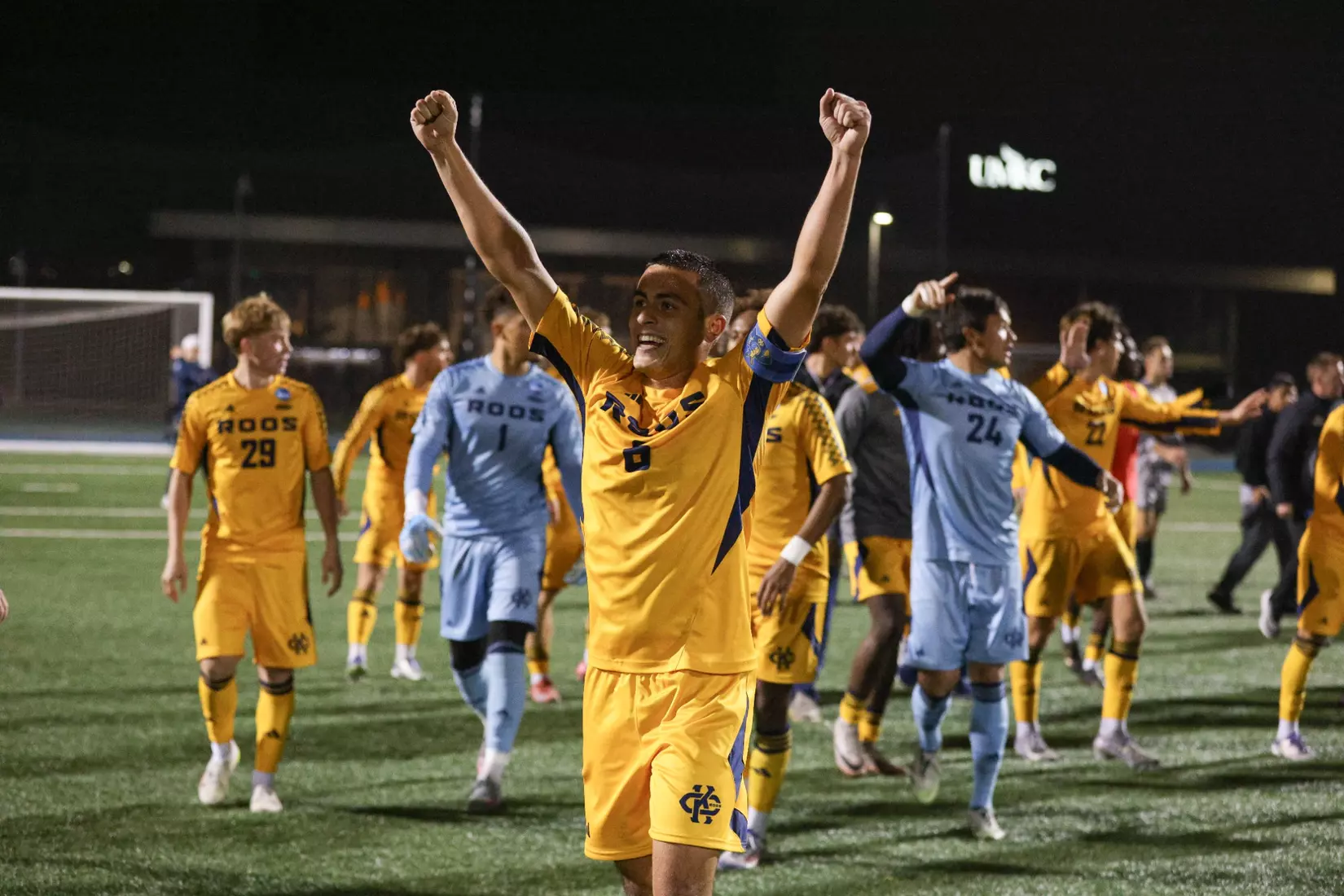 The Roos hosted their first NCAA Championship game in program history, marking a major milestone during only its second trip to the NCAA Tournament. The Roos secured a 1–0 win over Lindenwood behind steady possession and disciplined defensive play. This further advances them into postseason action and highlights the program’s continued growth on the national stage. They will next play at Stanford on Nov. 23 at 7 p.m. CST.