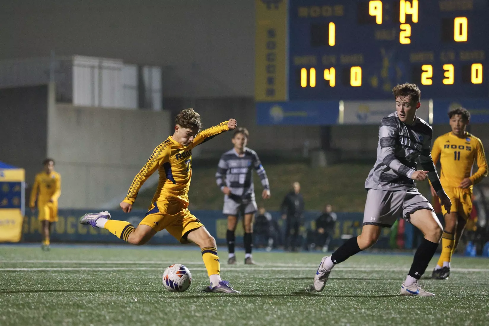 The Roos hosted their first NCAA Championship game in program history, marking a major milestone during only its second trip to the NCAA Tournament. The Roos secured a 1–0 win over Lindenwood behind steady possession and disciplined defensive play. This further advances them into postseason action and highlights the program’s continued growth on the national stage. They will next play at Stanford on Nov. 23 at 7 p.m. CST.