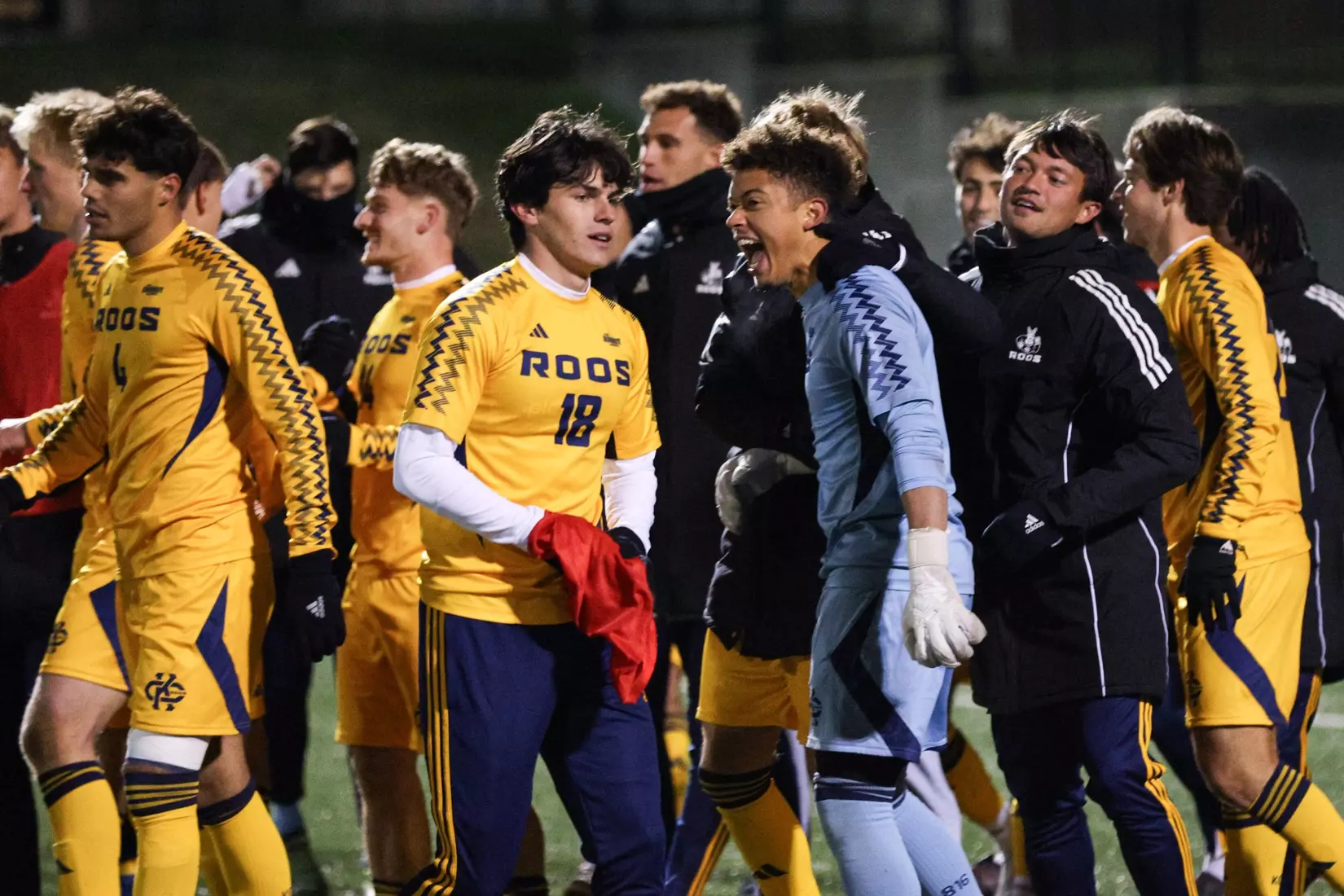 Kansas City Men's Soccer advanced to its fourth-straight Summit League Title Match on Nov. 9, 2025, defeating Delaware 2-0.