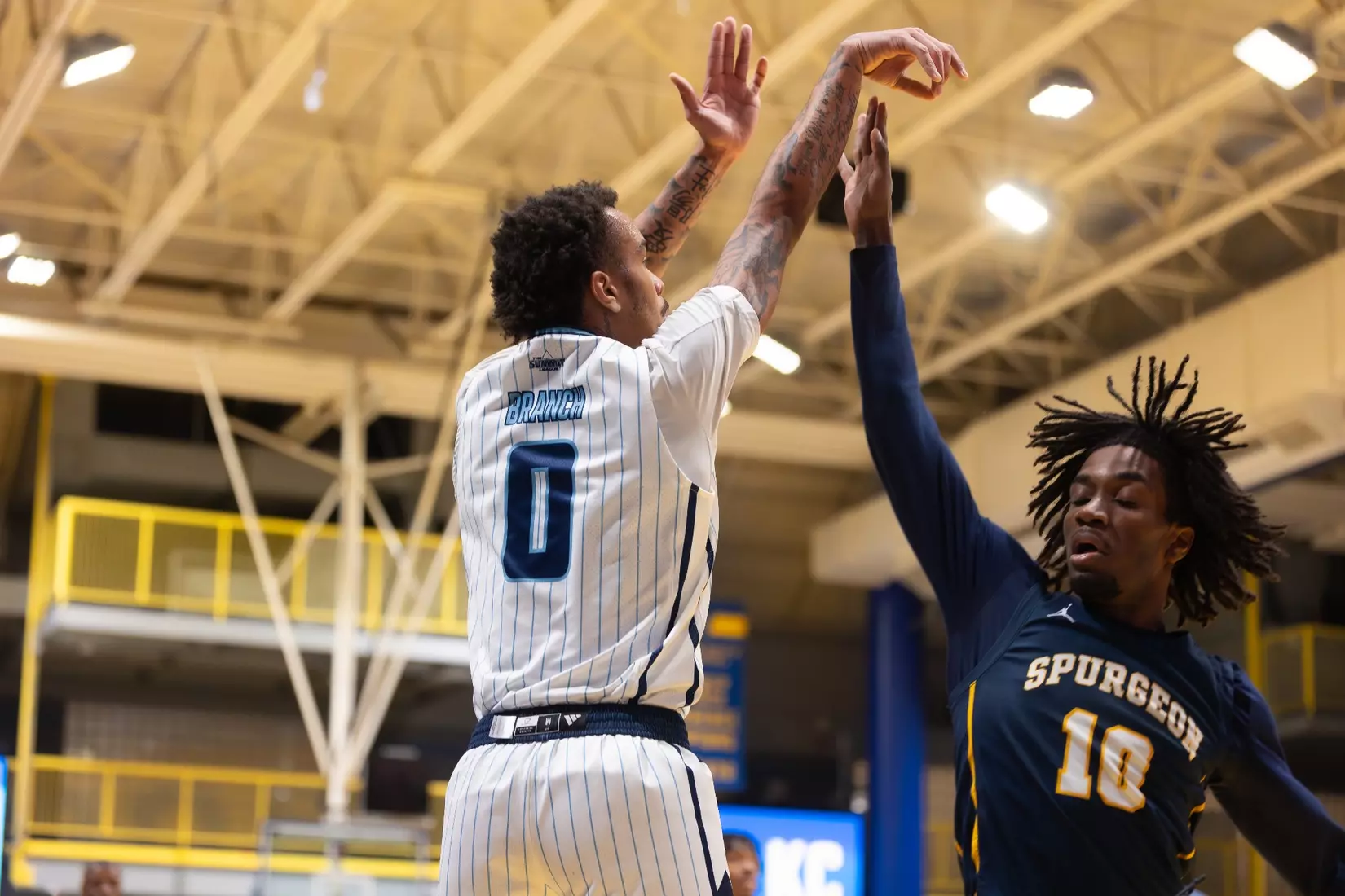 Kansas City Men's Basketball took down Spurgeon 102-75 on December 13, 2025, behind 20-point performances from Kasheem Grady and Jerome Palm.