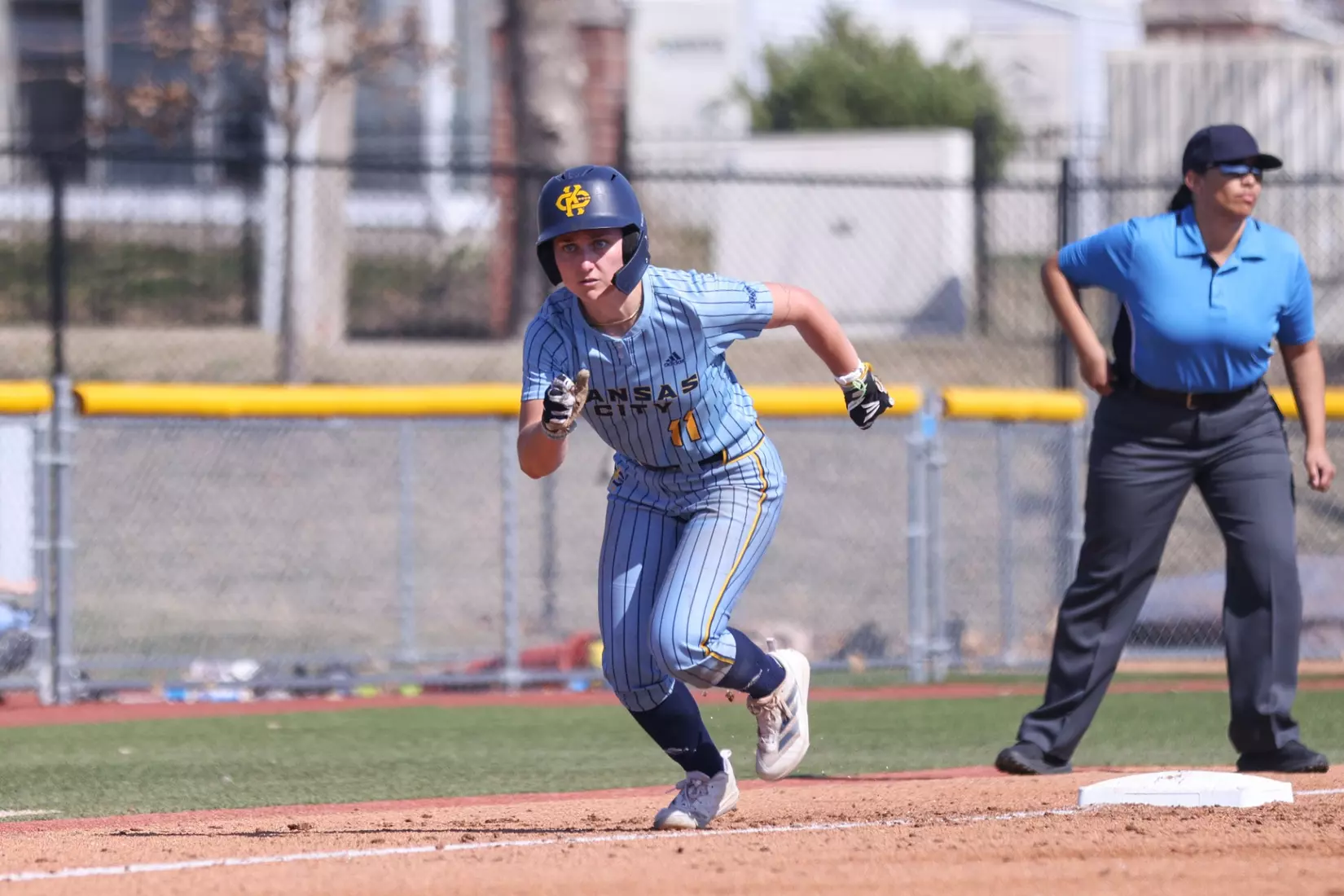Kansas City Softball split a pair of games with SIUE, winning the first 3-2 in walk-off fashion and falling in the second 8-0. Grace Batdorf secured the walk-off win for the Roos and Sabrina Rodgers led the Roos from the plate going 4-of-6 on the day.