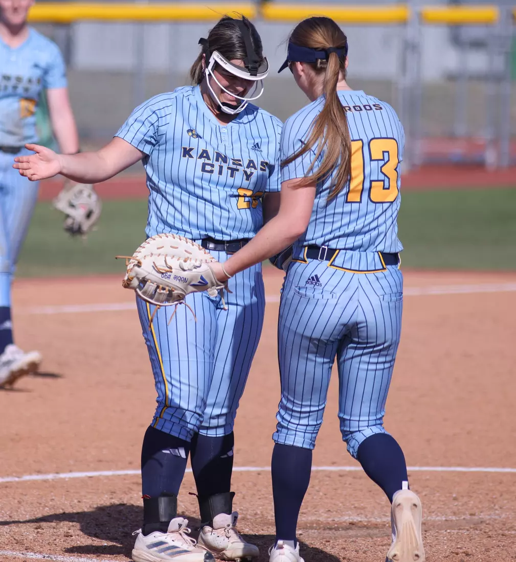 Kansas City Softball split a pair of games with SIUE, winning the first 3-2 in walk-off fashion and falling in the second 8-0. Grace Batdorf secured the walk-off win for the Roos and Sabrina Rodgers led the Roos from the plate going 4-of-6 on the day.