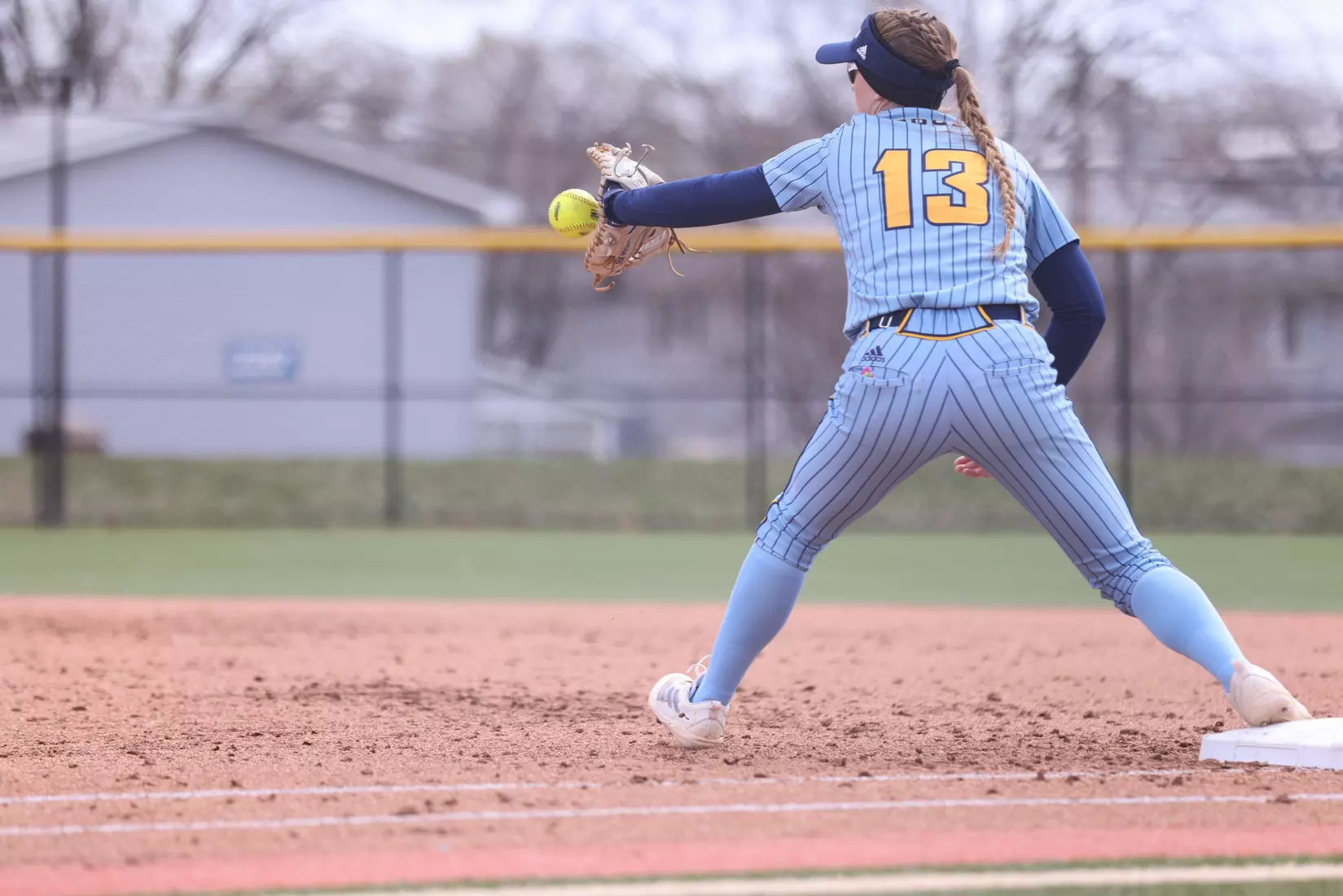 Kansas City Softball split its conference home opener with North Dakota State,  the Roos fell 9-1 (6 innings) in the first game and won the second 4-2. Hannah Burks earned the first win of her collegiate career from the circle throwing two strikeouts and holding the Bison to five hits.