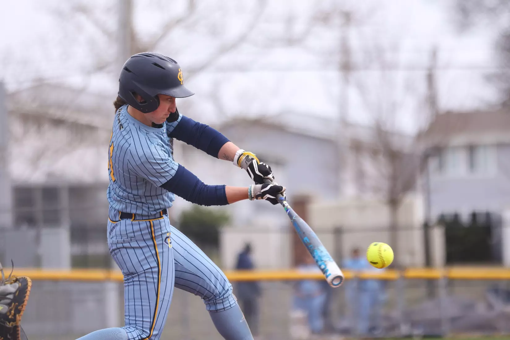 Kansas City Softball split its conference home opener with North Dakota State,  the Roos fell 9-1 (6 innings) in the first game and won the second 4-2. Hannah Burks earned the first win of her collegiate career from the circle throwing two strikeouts and holding the Bison to five hits.