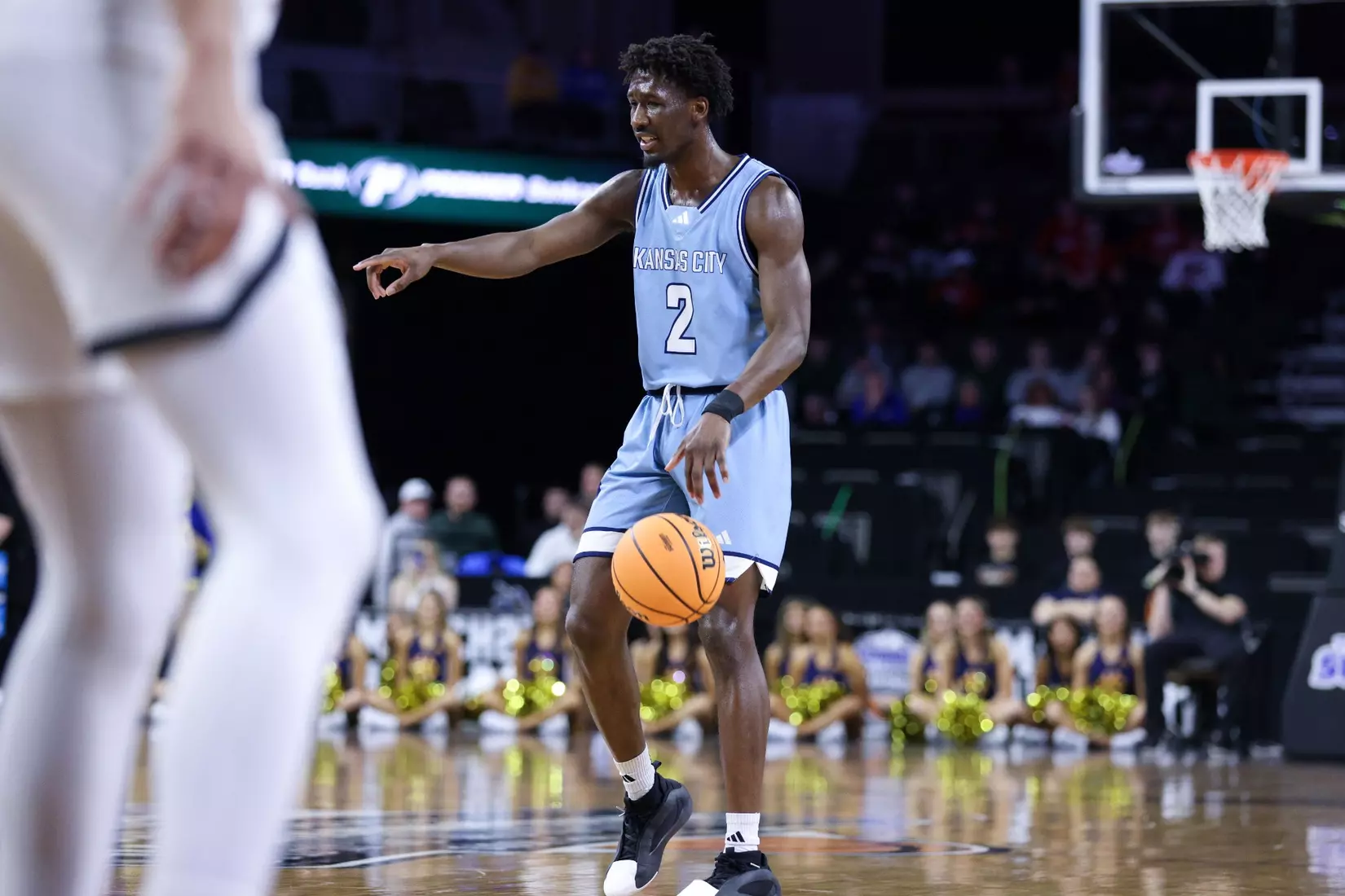 Kansas City Men's Basketball fell to #1 Omaha, 70-61 in the Quarter Finals of the Summit League Tournament. Jamar Brown went for 27 points and Melvyn Ebonkoli had a career-high tying three blocks.