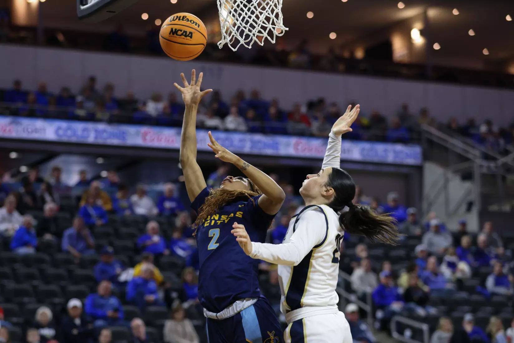 Kansas City Women's Basketball ended its season against No. 2 Oral Roberts in the Summit League Semifinals, falling 73-95. Elauni Bennett put up her second double-double of the tournament with 17 points and 13 rebounds. Alayna Contreras led the Roos from the field with 20 points.
