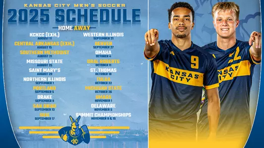 Men's Soccer 2025 Schedule Graphic