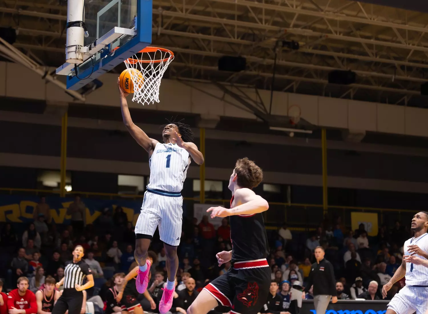 UMKC men’s basketball fell 85–75 in overtime to South Dakota on home court.