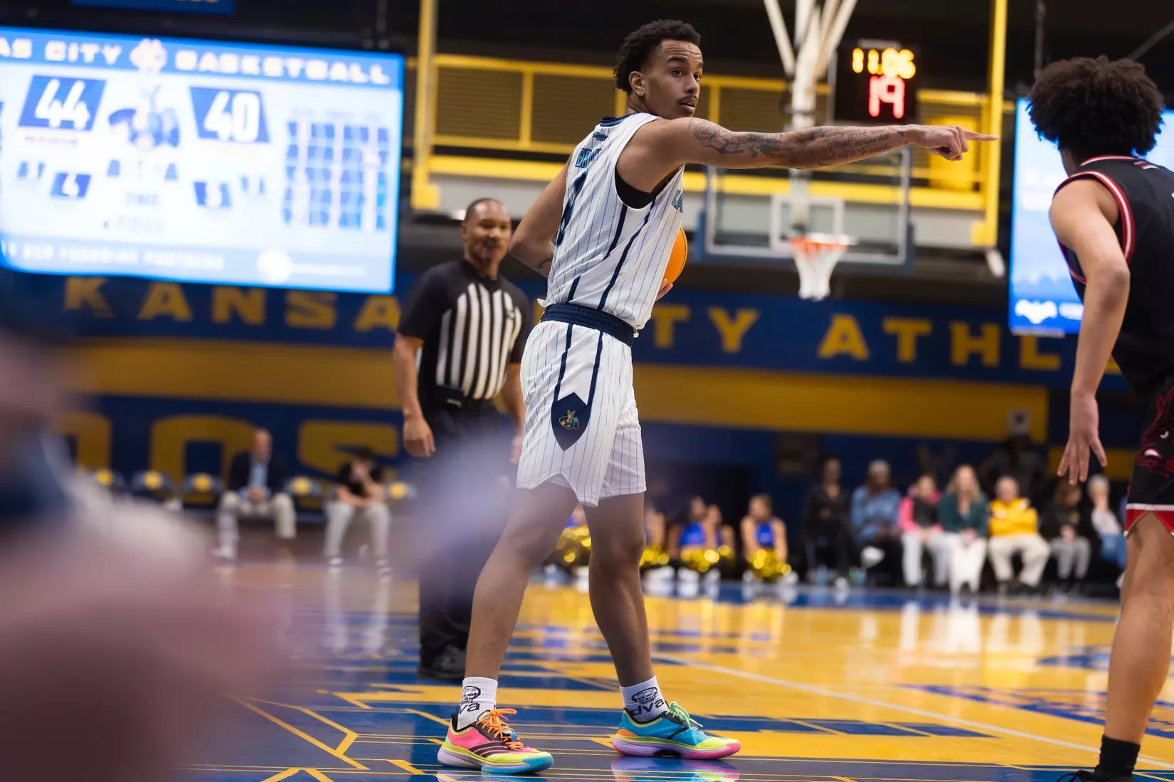UMKC men’s basketball fell 85–75 in overtime to South Dakota on home court.