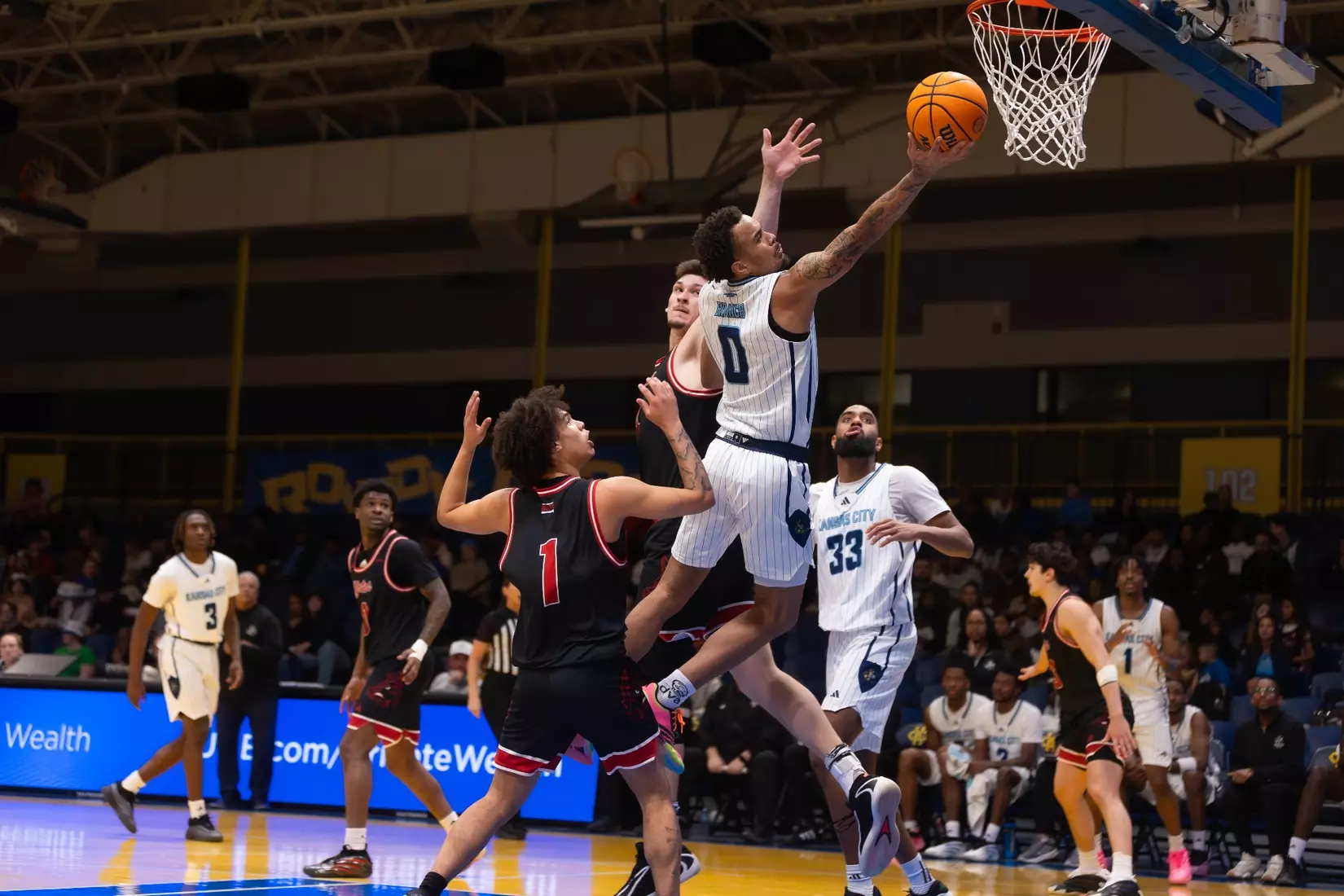 UMKC men’s basketball fell 85–75 in overtime to South Dakota on home court.