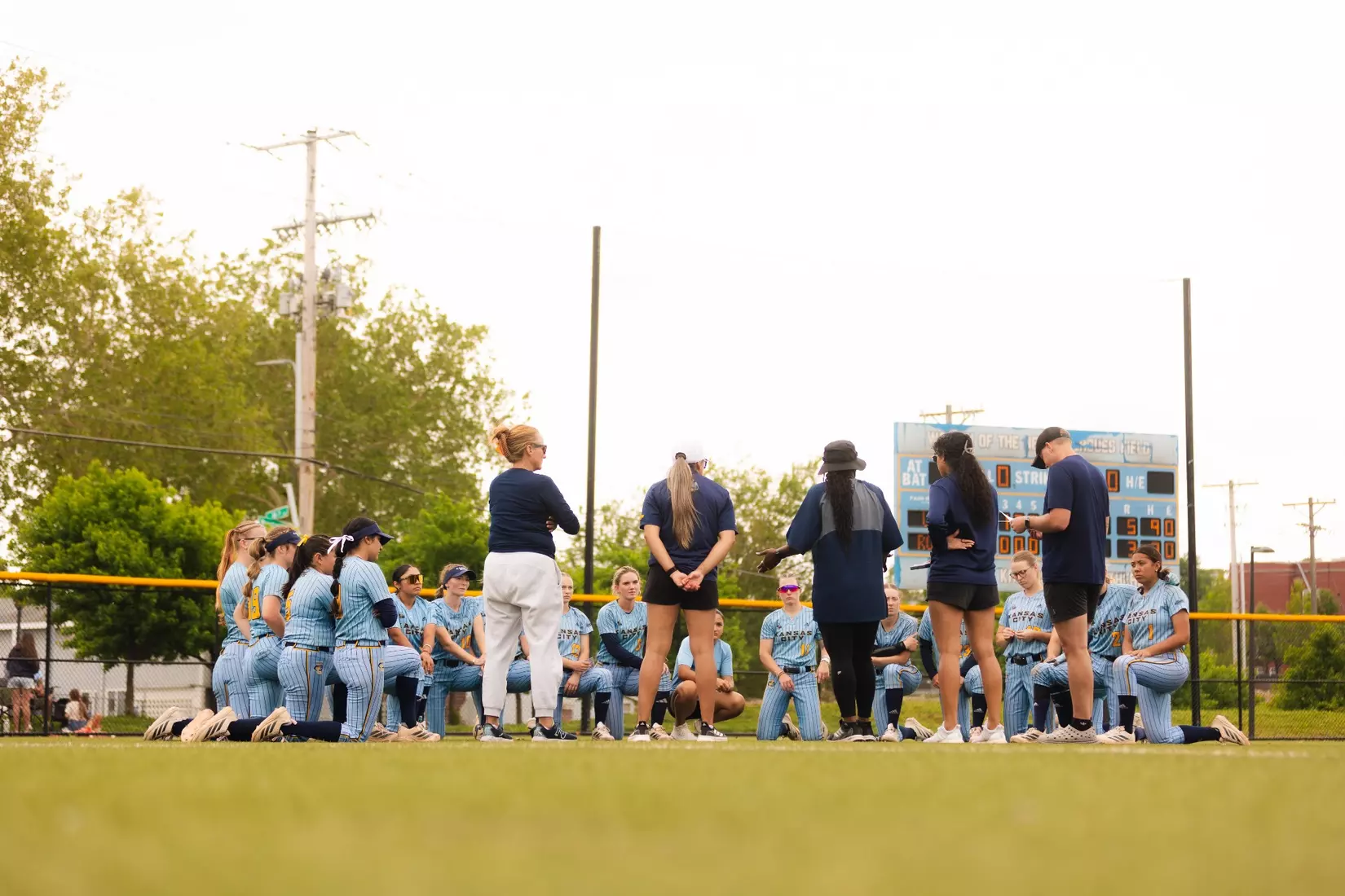 Kansas City Softball fell to South Dakota, 5-3 on April 26, 2026. The Roos completed their final home game of the regular season.